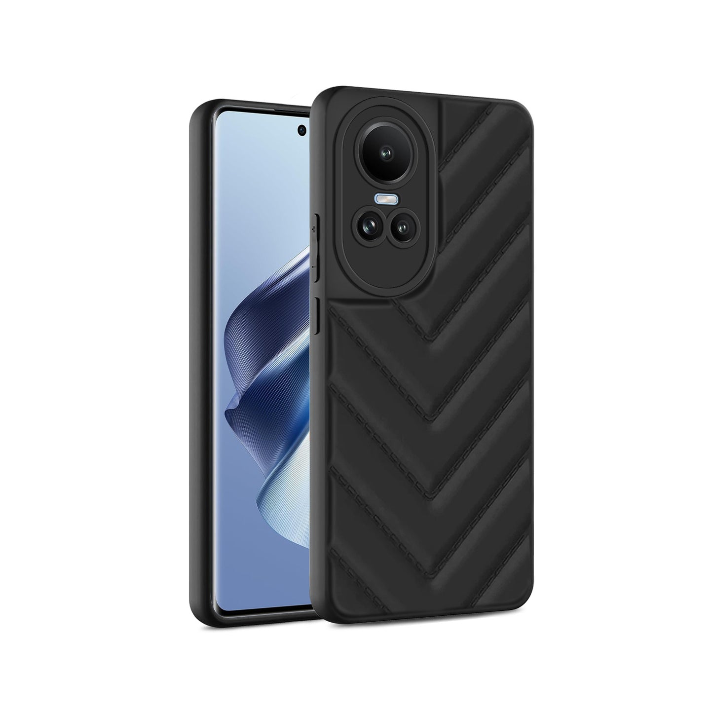 Wave Cushioned Back Cover for Oppo Reno 10 Pro