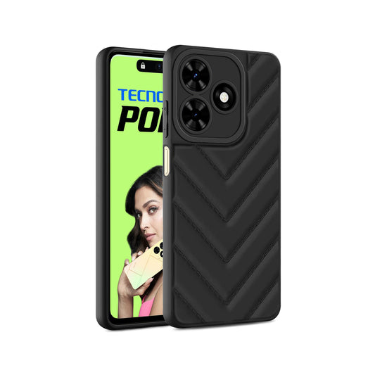 Wave Cushioned Back Cover for Tecno Pop 8