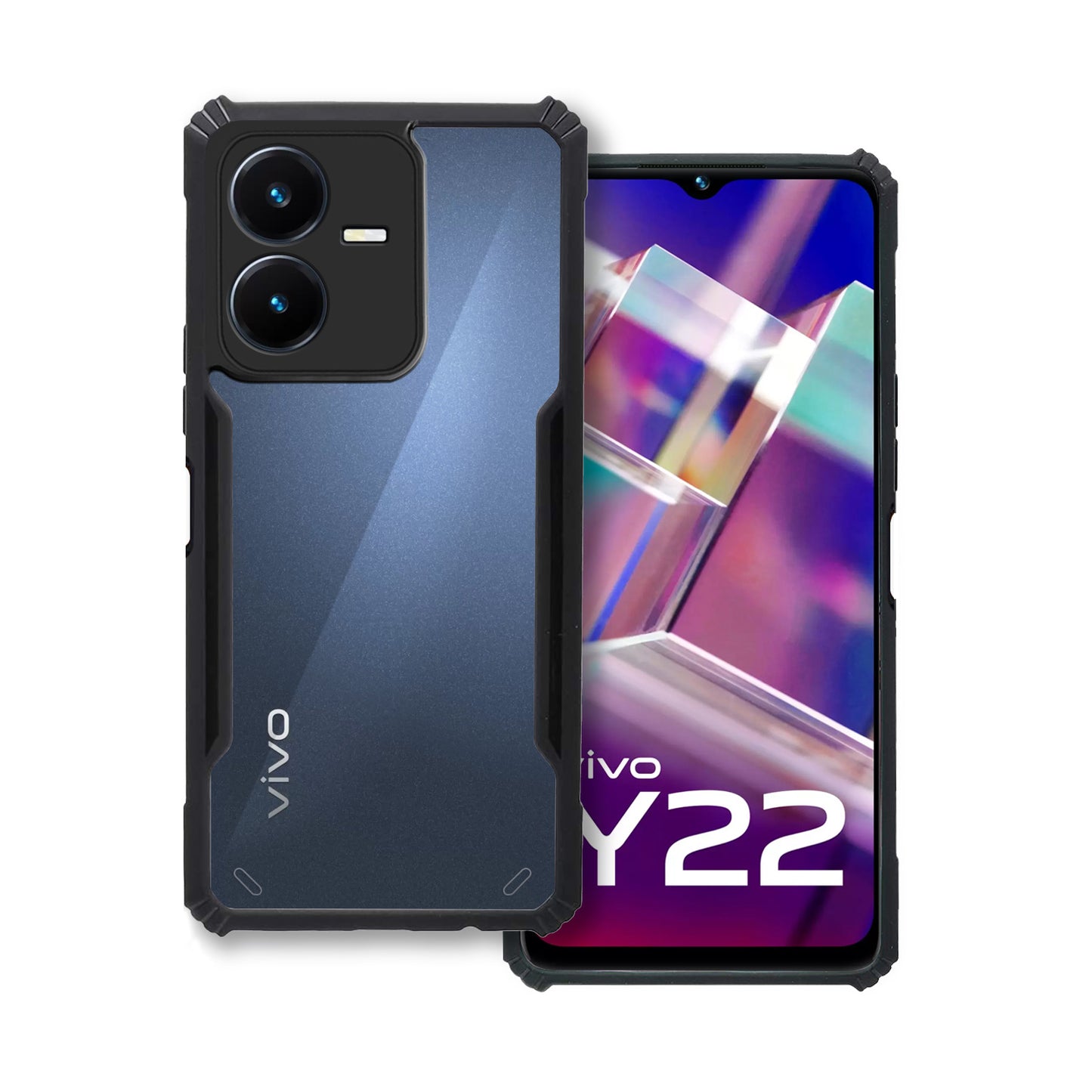 360 Degree Protection Back Cover For Vivo Y22