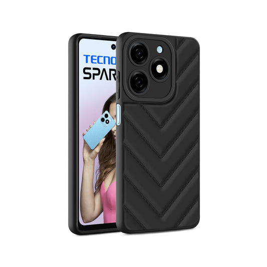 Wave Cushioned Back Cover for Tecno Spark 20