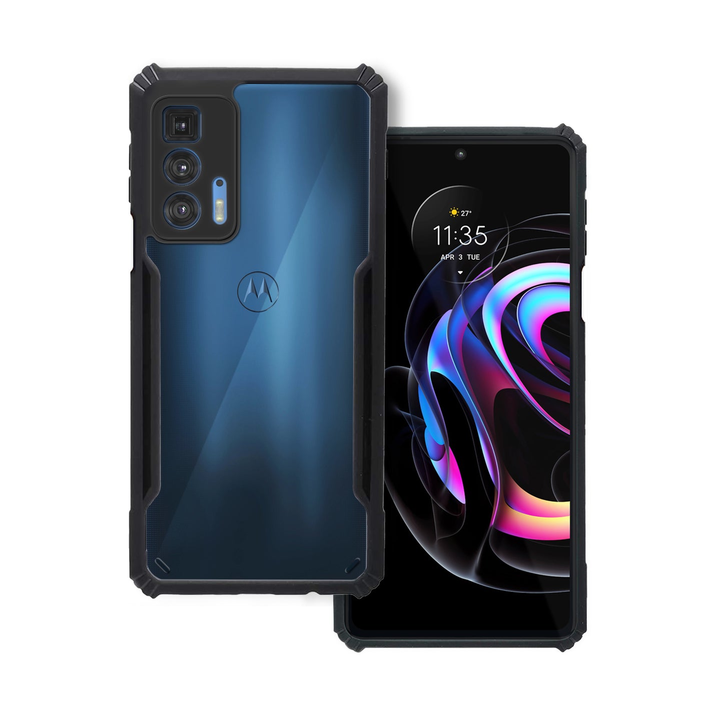 360 Degree Protection Back Cover For Motorola Moto Edge 20 Pro