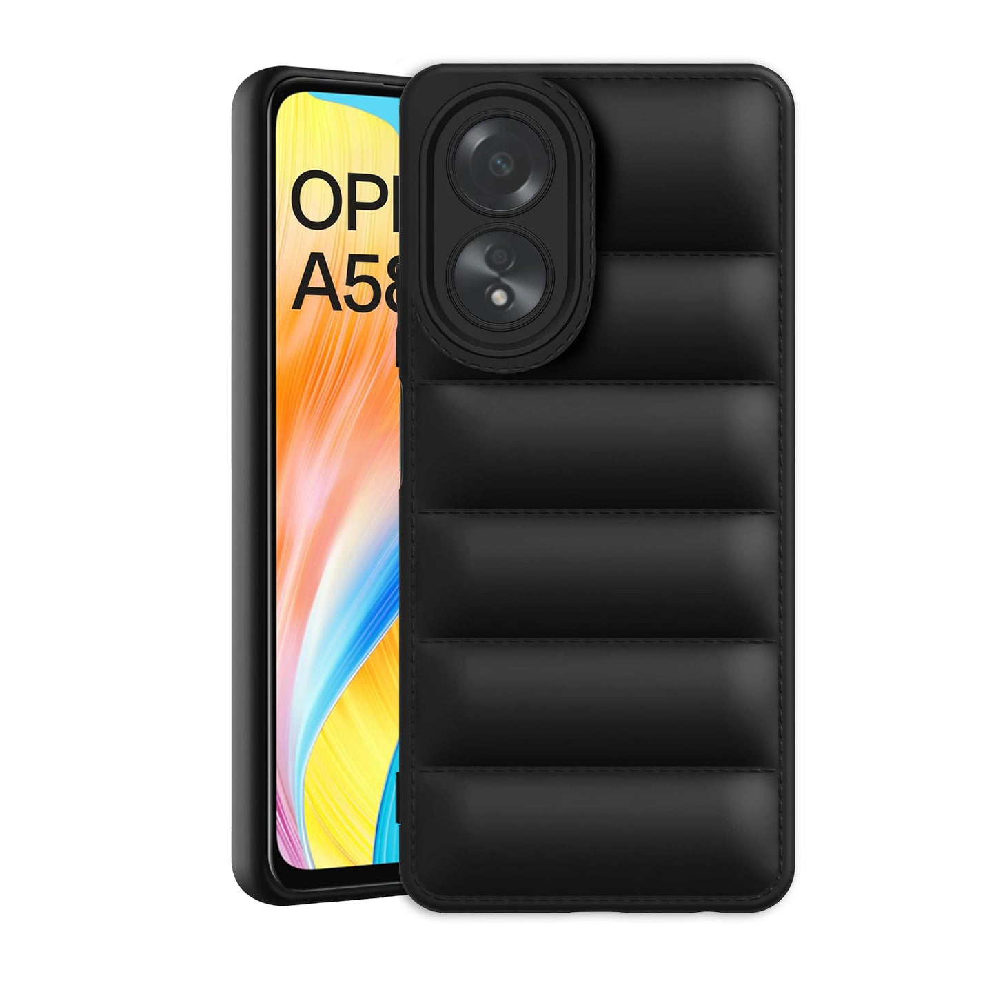 Puffer Back Cover for Oppo A58