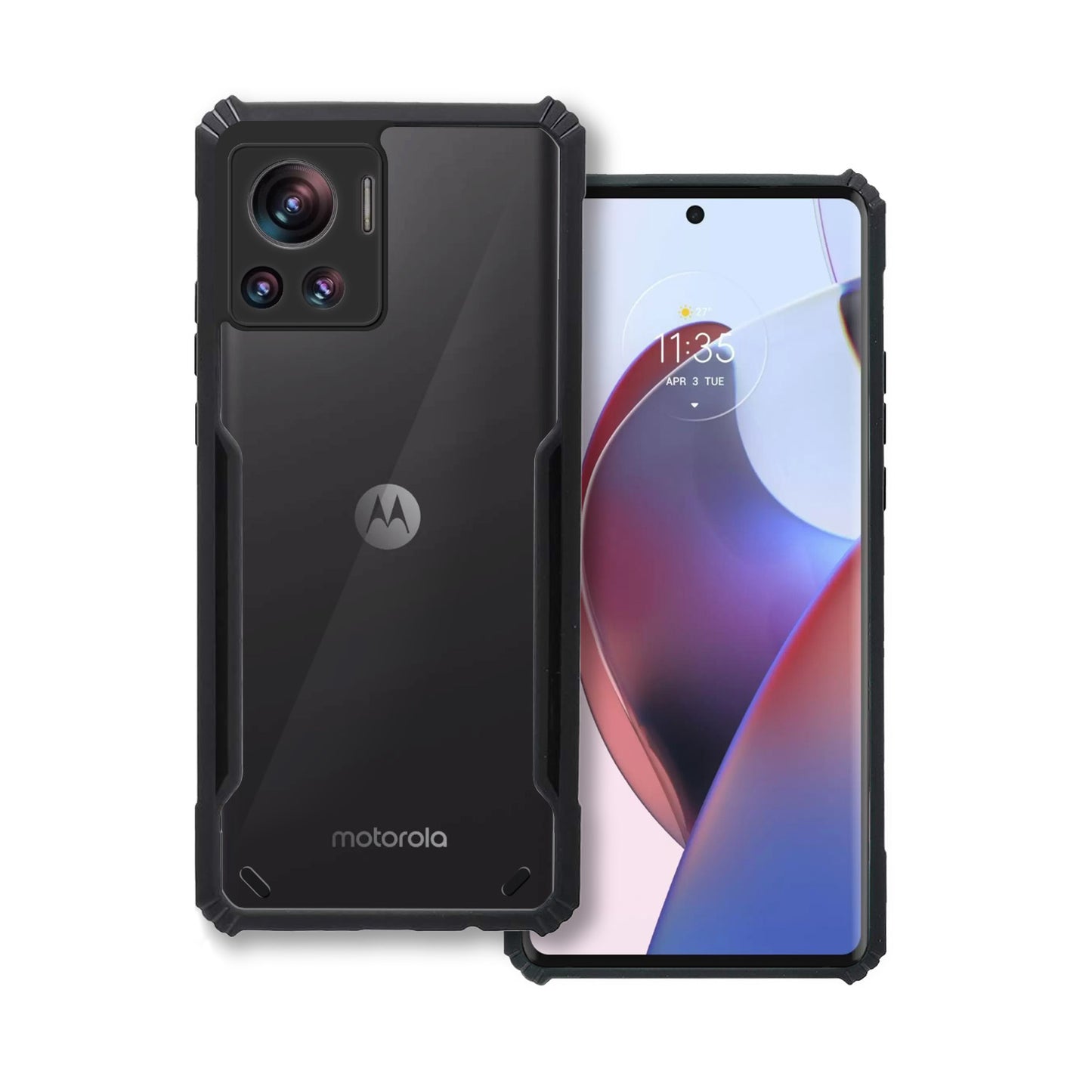 360 Degree Protection Back Cover For Motorola Moto Edge 30 Ultra