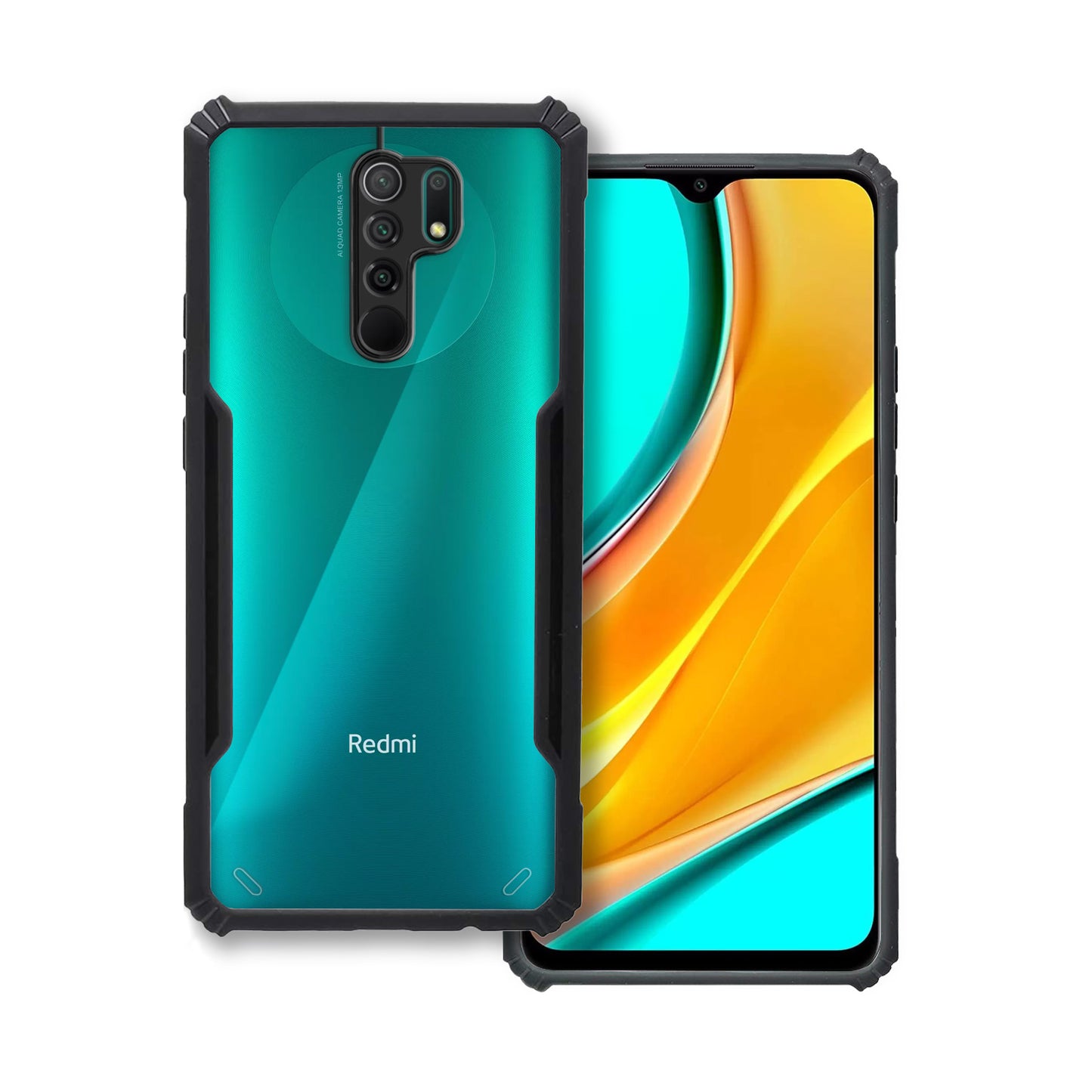 360 Degree Protection Back Cover For Redmi 9 Prime