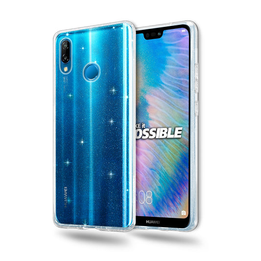 Liquid Crystal Glitter Back Cover for Huawei P20 Lite