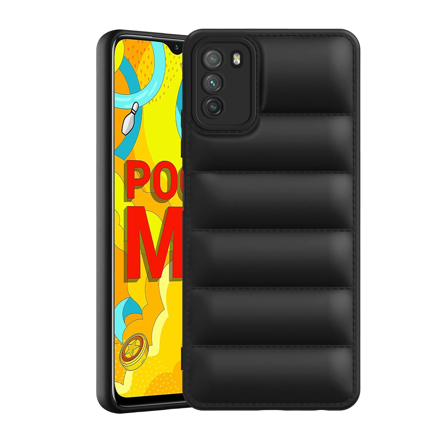 Puffer Back Cover for Poco M3