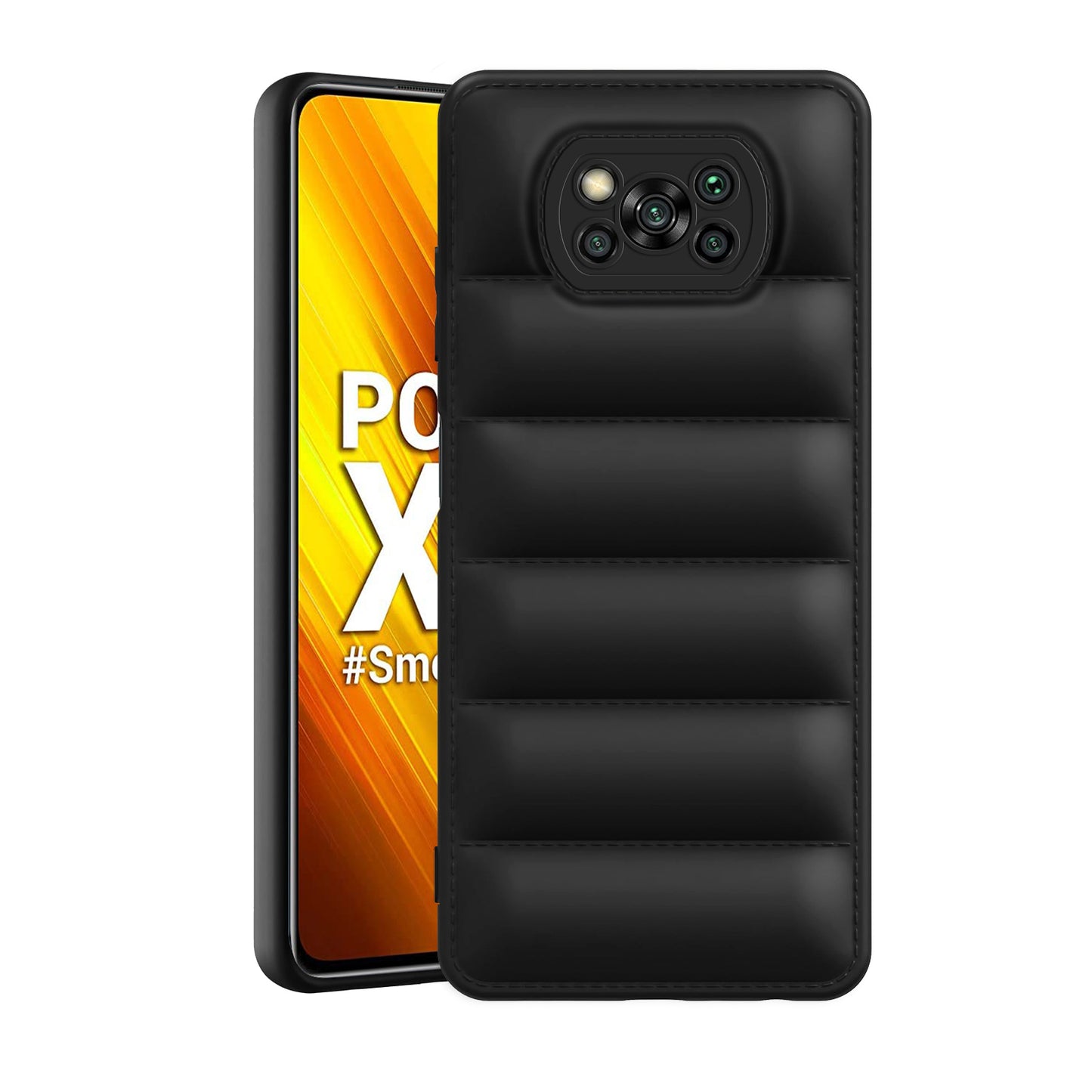 Puffer Back Cover for Poco X3