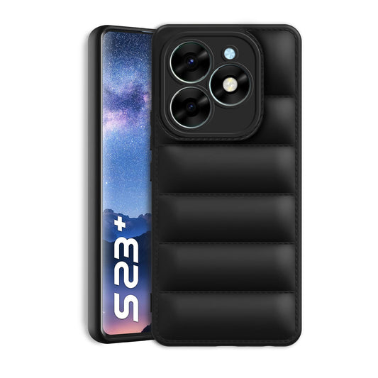 Puffer Back Cover for iTel S23 Plus