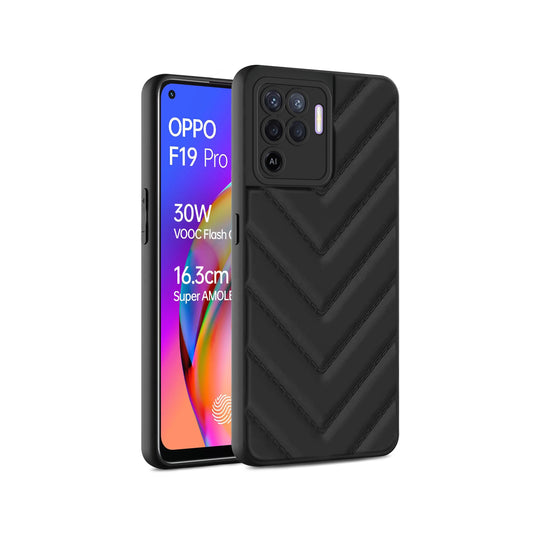 Wave Cushioned Back Cover for Oppo F19 Pro