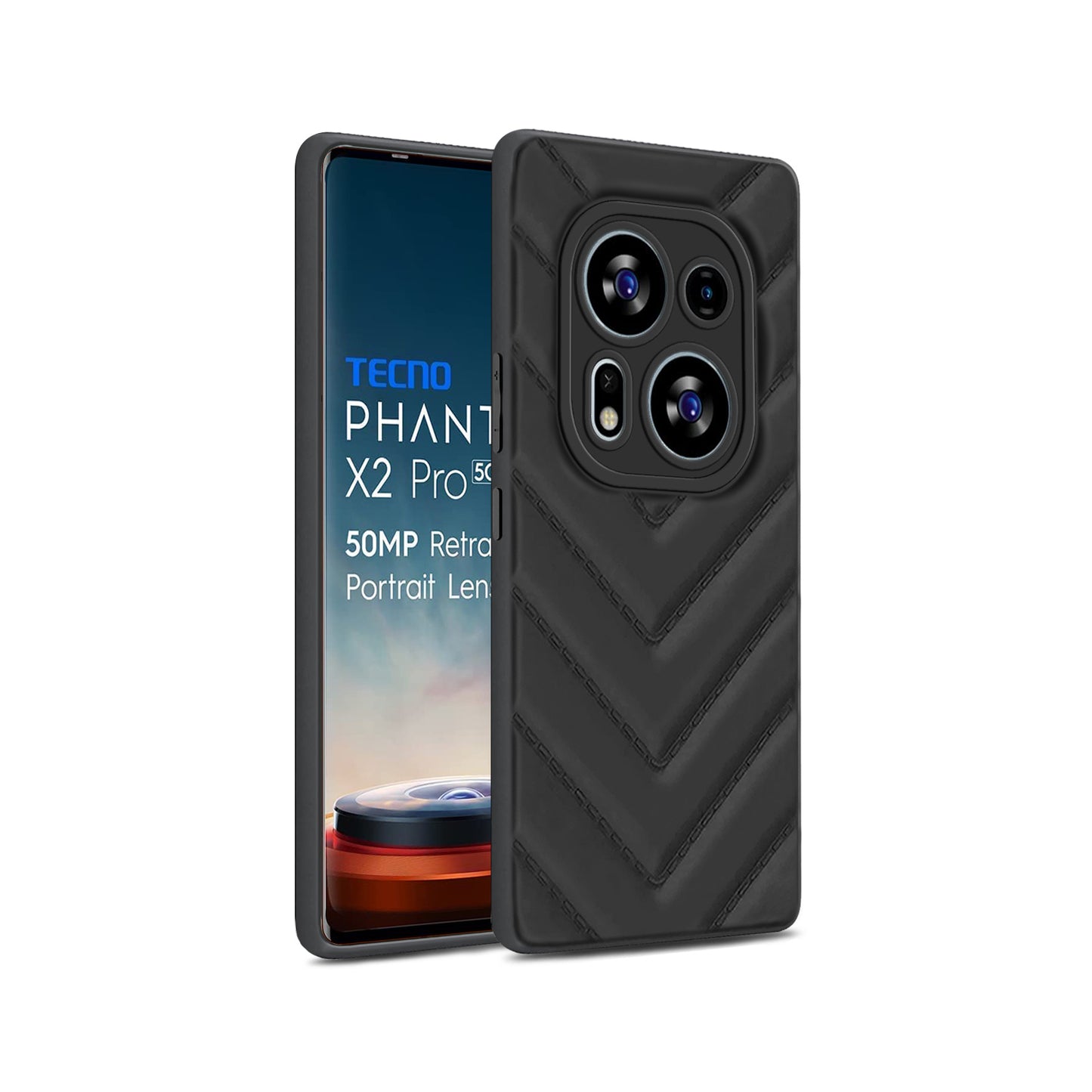 Wave Cushioned Back Cover for Tecno Phantom X2 Pro