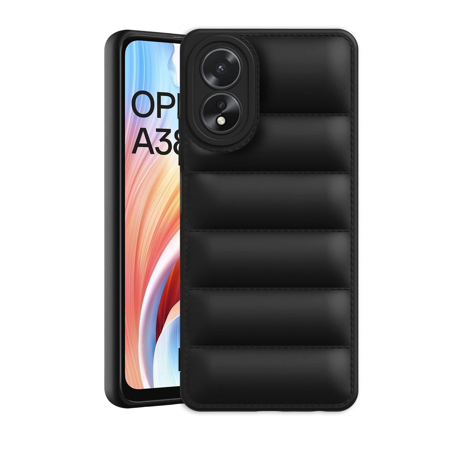 Puffer Back Cover for Oppo A38