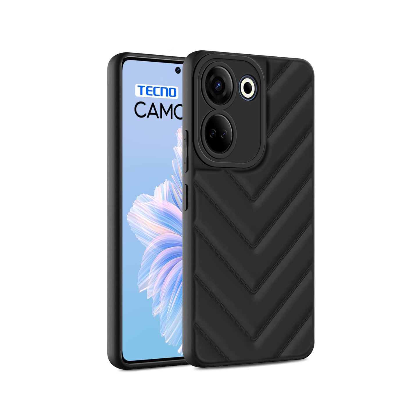 Wave Cushioned Back Cover for Tecno Camon 20