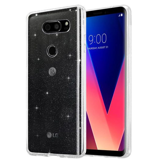 Liquid Crystal Glitter Back Cover for LG V30 Plus