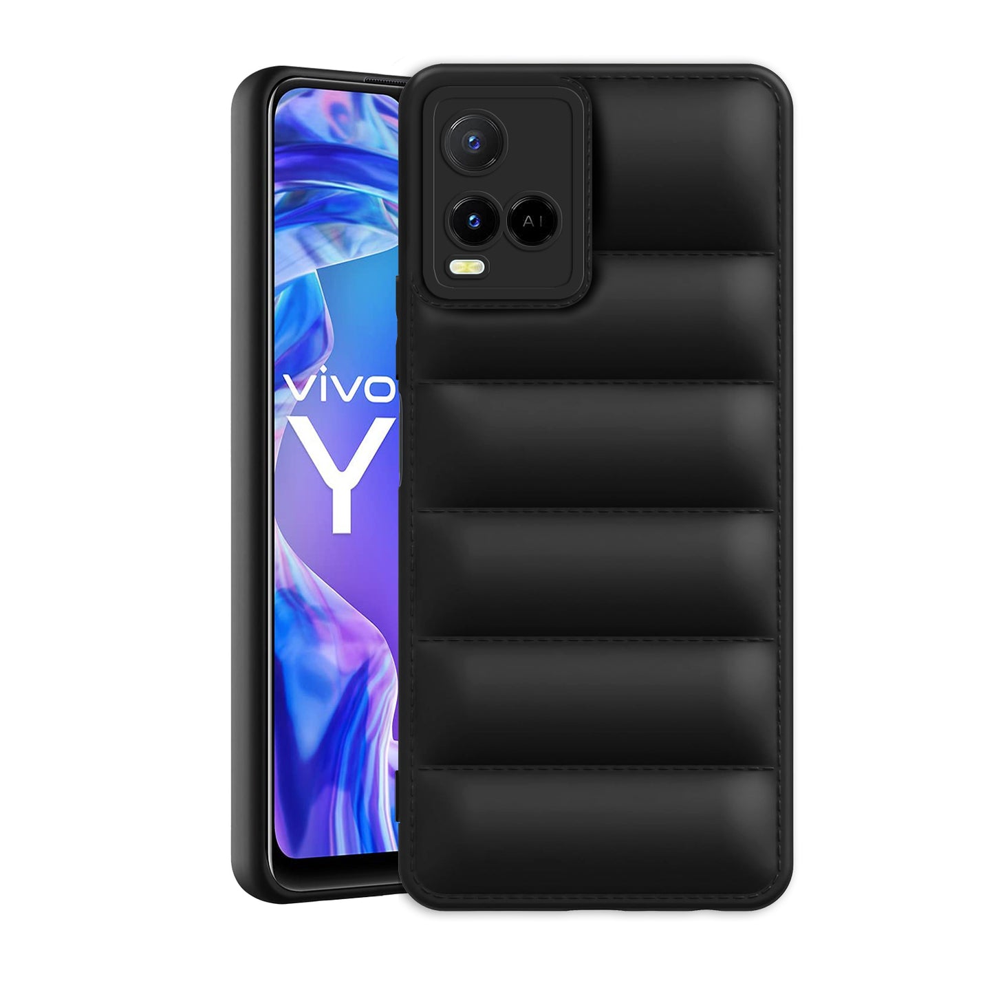 Puffer Back Cover for Vivo Y21 2021