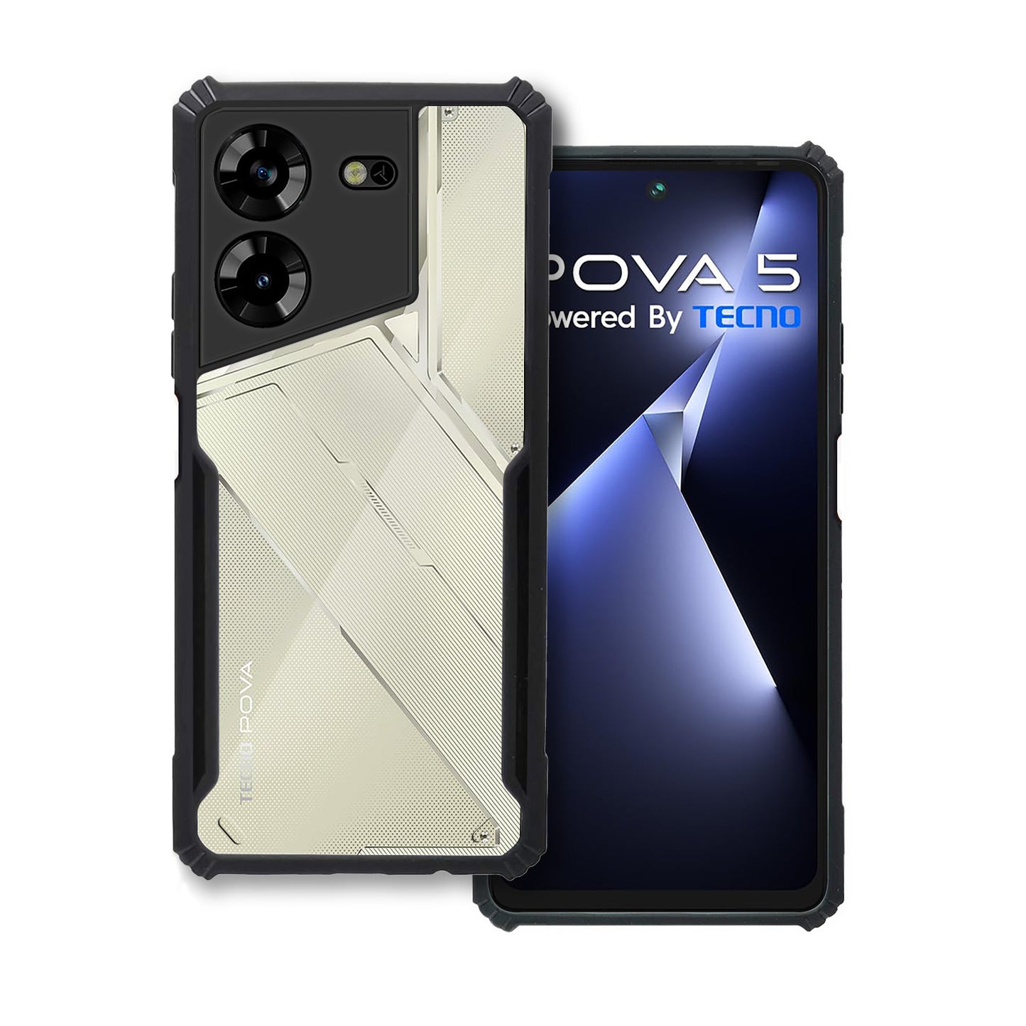 360 Degree Protection Back Cover For Tecno Pova 5