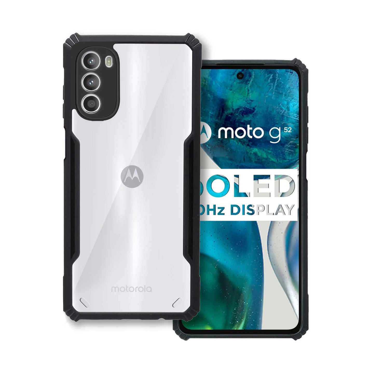 360 Degree Protection Back Cover For Motorola Moto G52