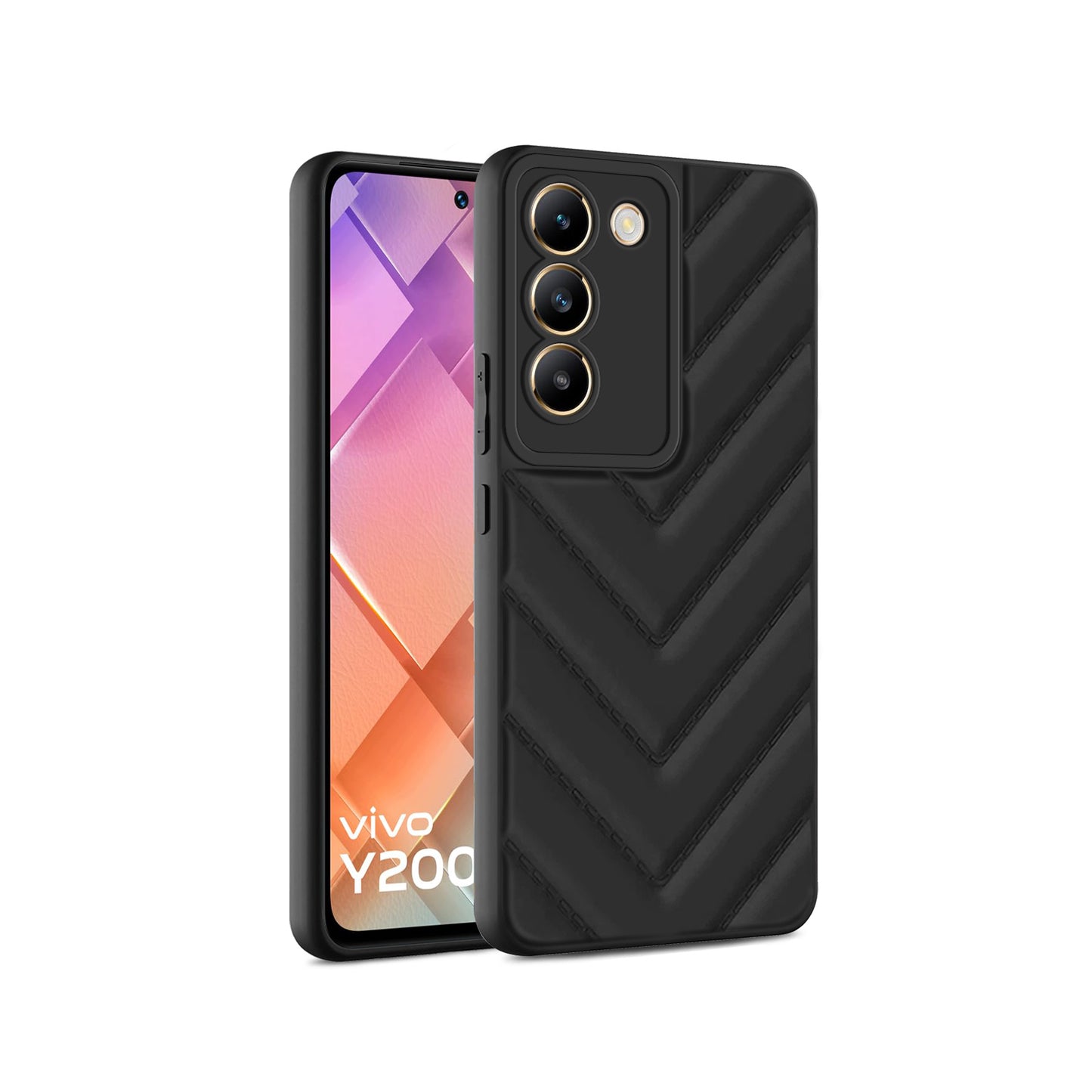 Wave Cushioned Back Cover for Vivo Y200E