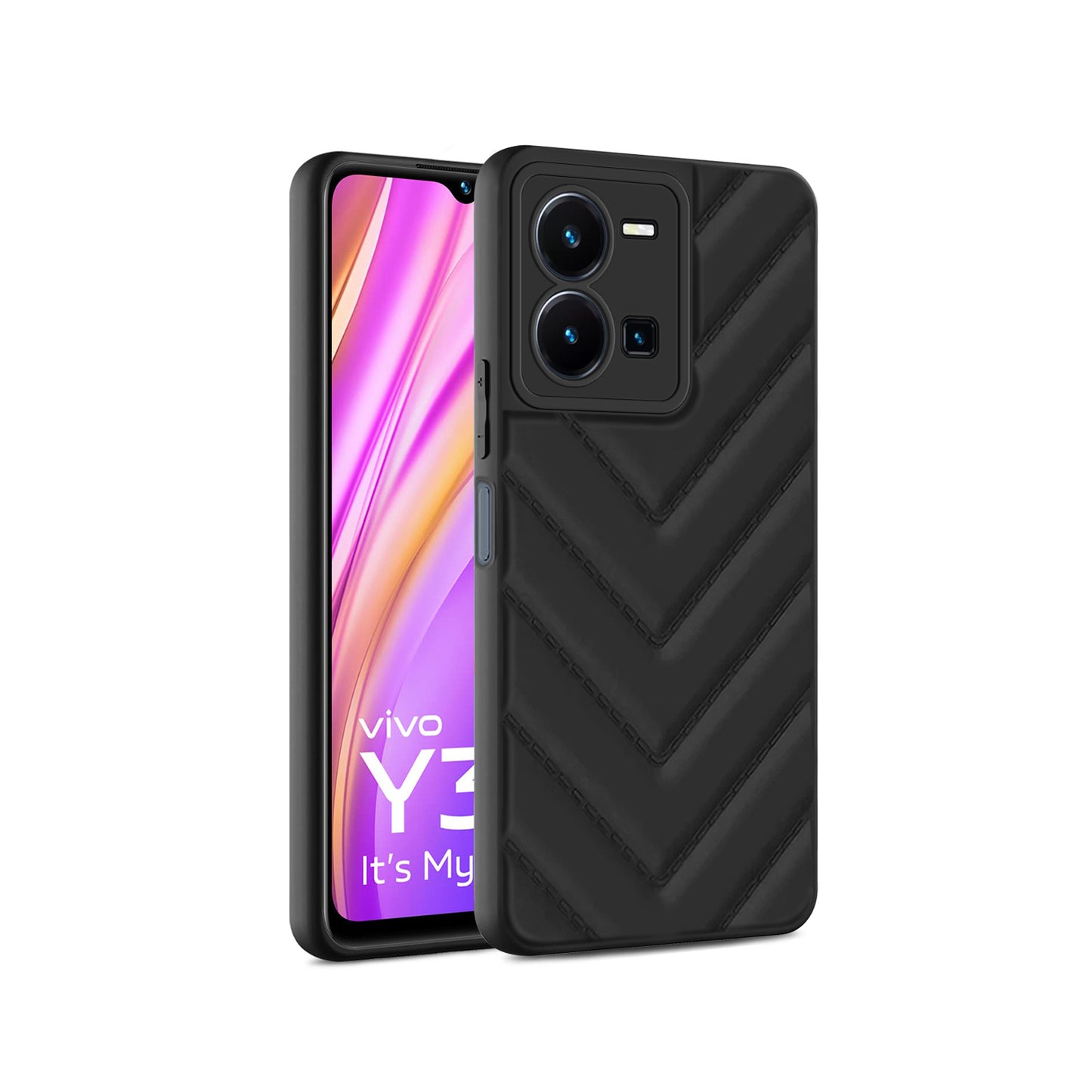 Wave Cushioned Back Cover for Vivo Y35