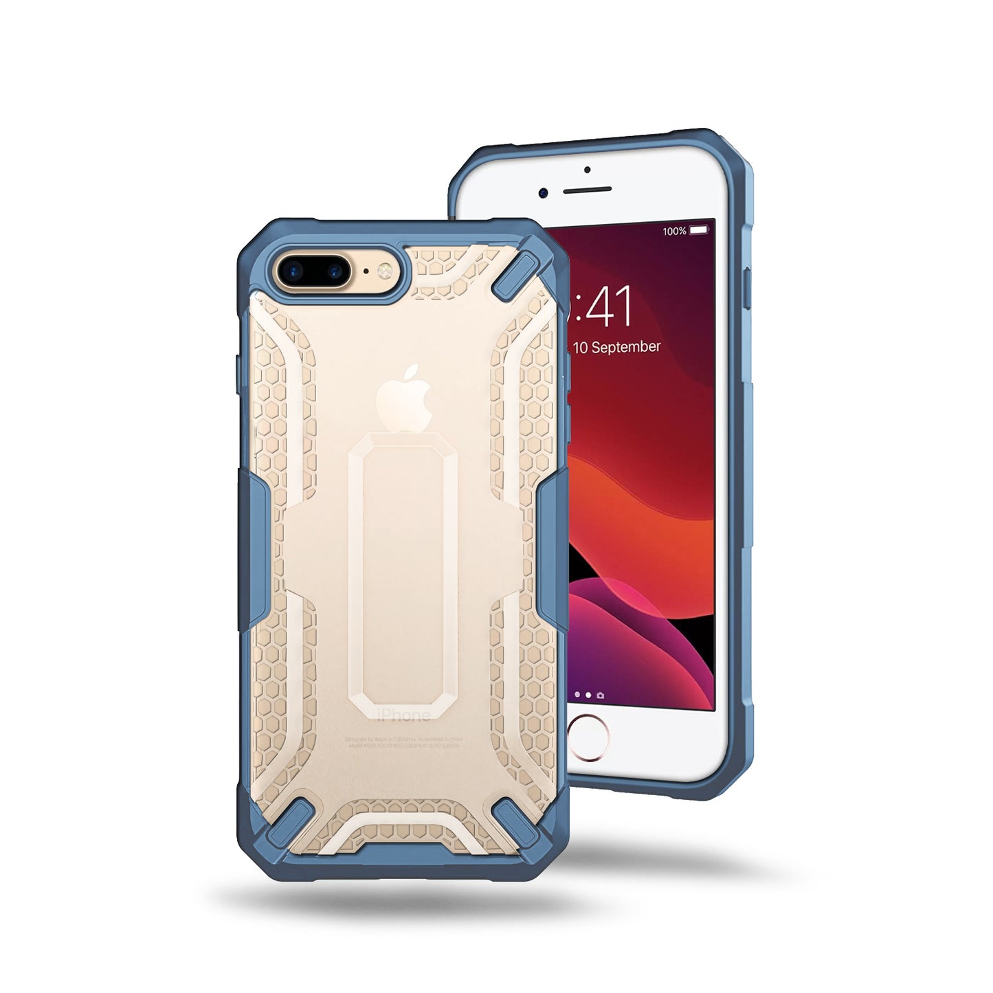 Heavy Duty Honey Comb Design For Apple iPhone 8 Plus