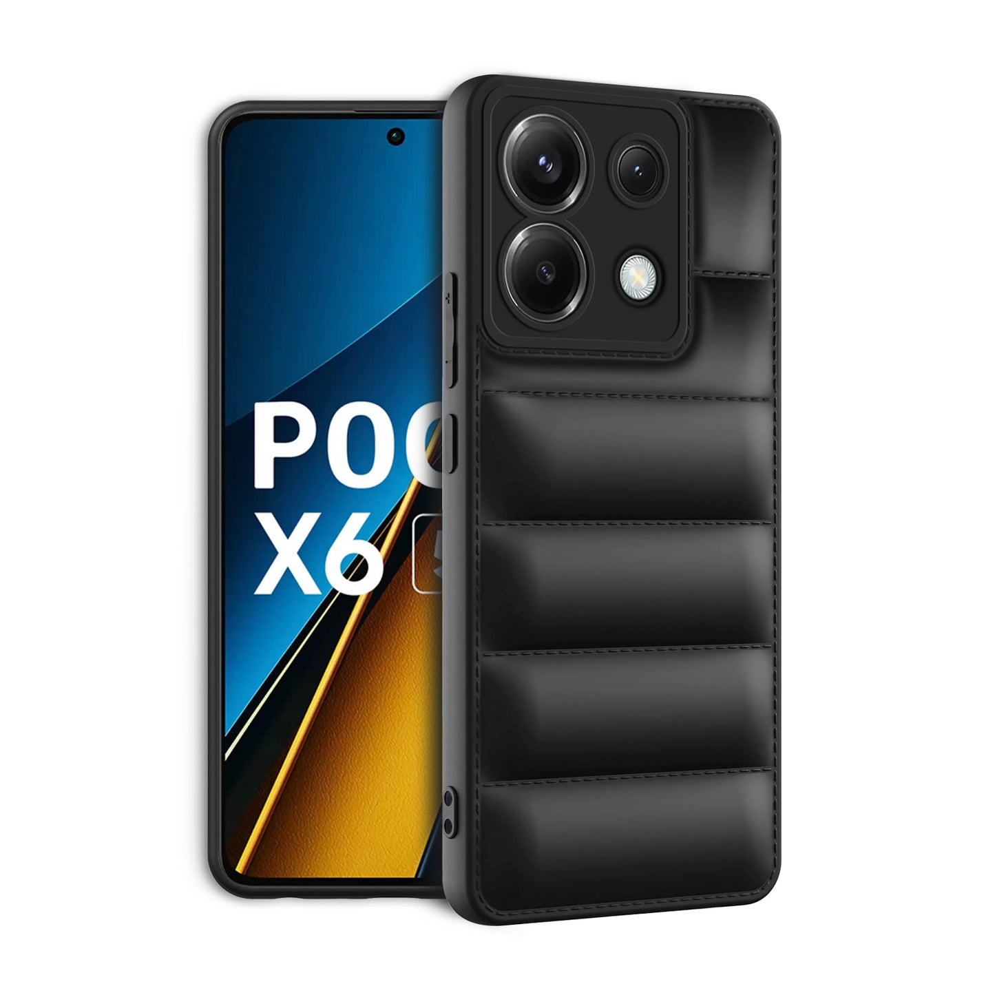 Puffer Back Cover for Poco X6