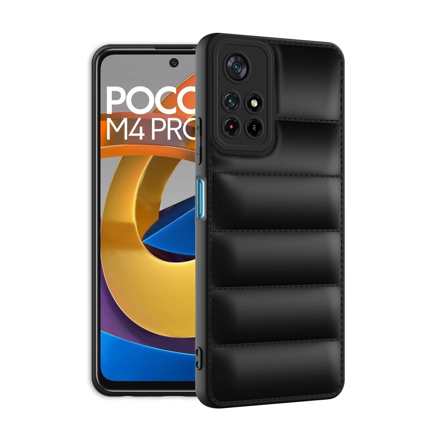 Puffer Back Cover for Poco M4 Pro 5G