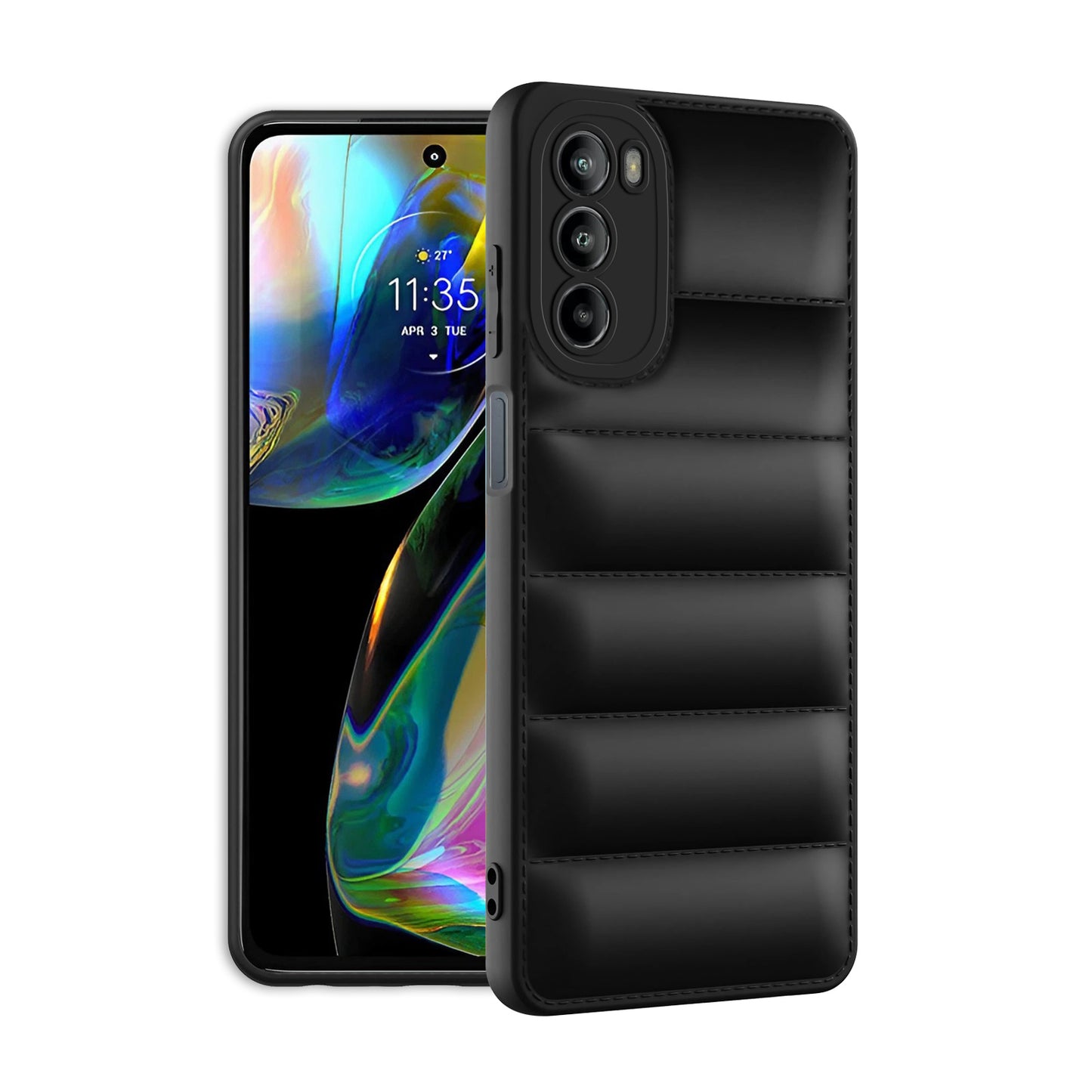 Puffer Back Cover for Motorola Moto G82