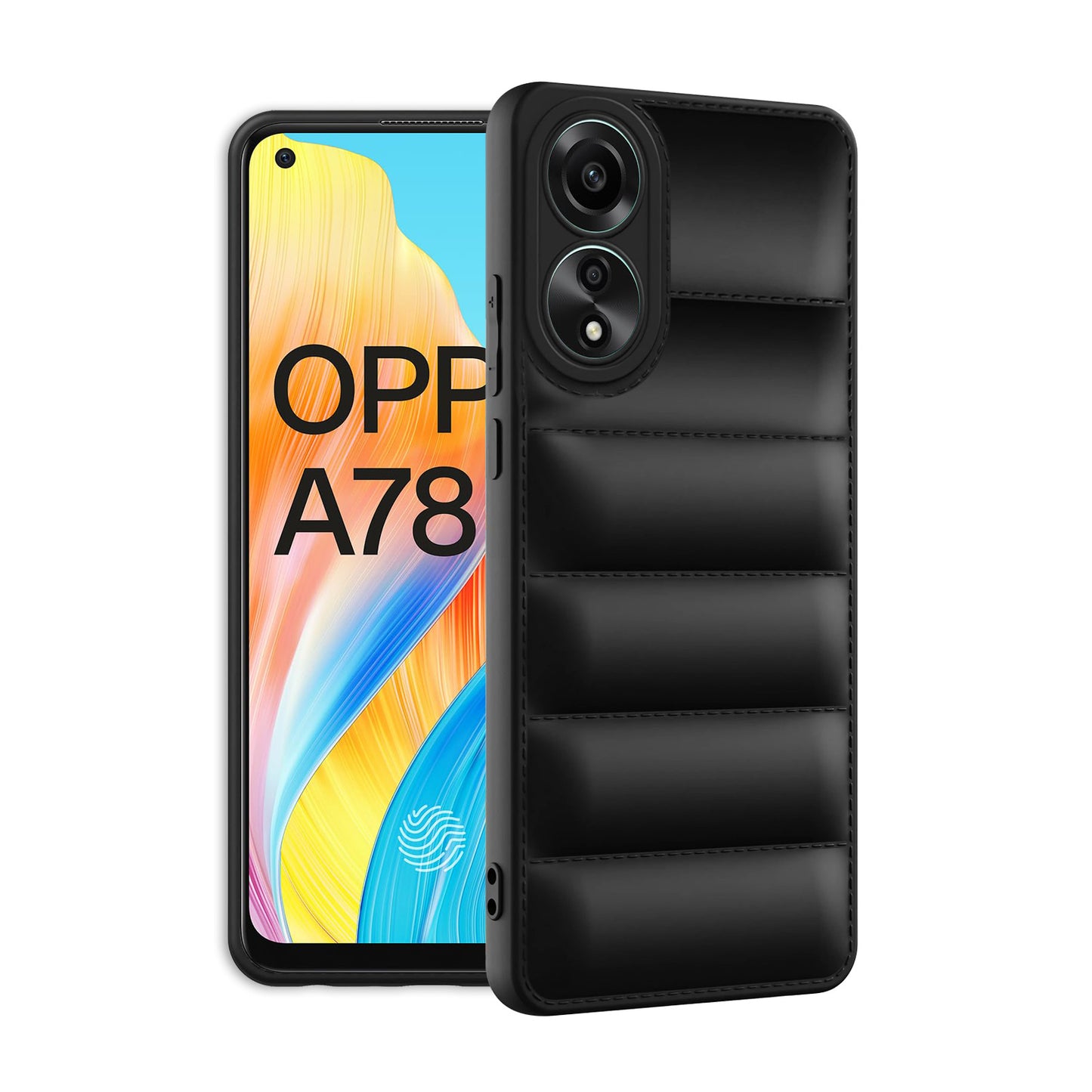 Puffer Back Cover for Oppo A78 4G