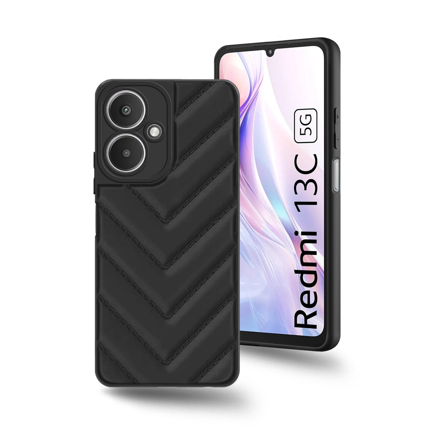 Wave Cushioned Back Cover for Redmi 13C 5G