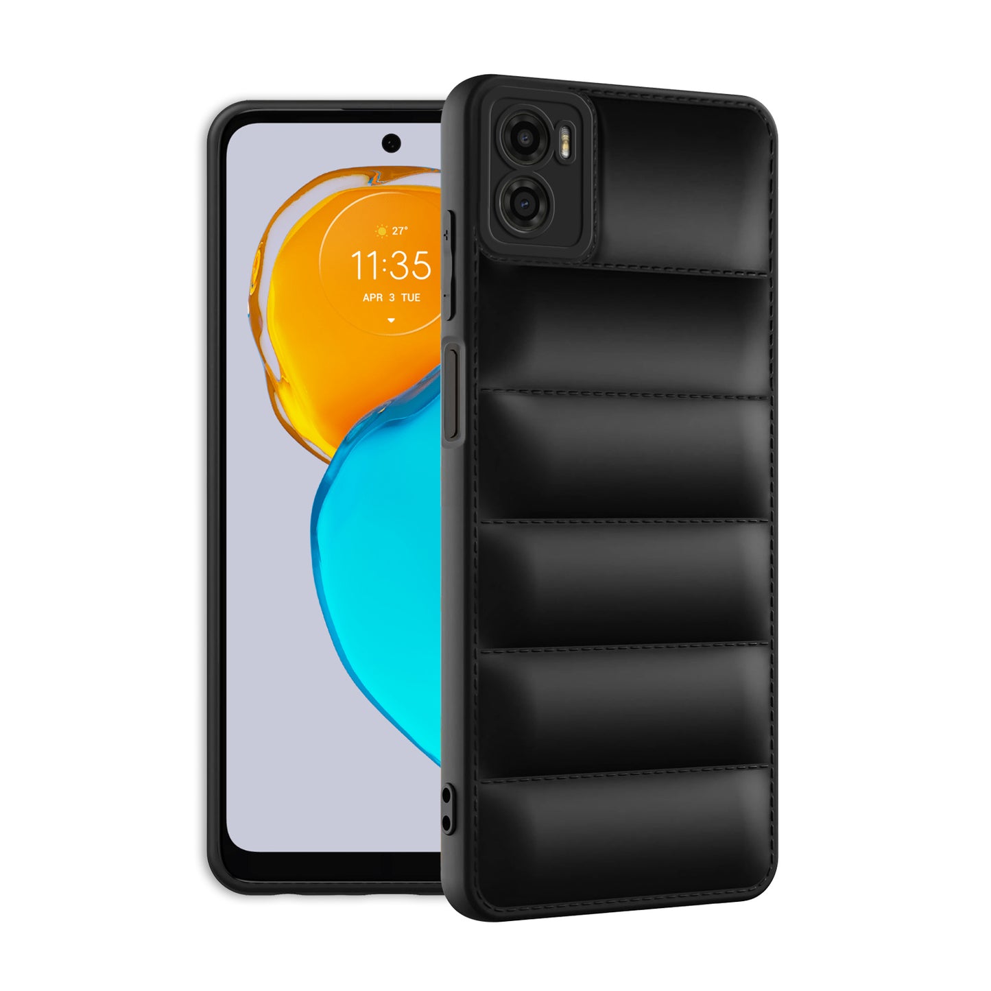 Puffer Back Cover for Motorola Moto E32