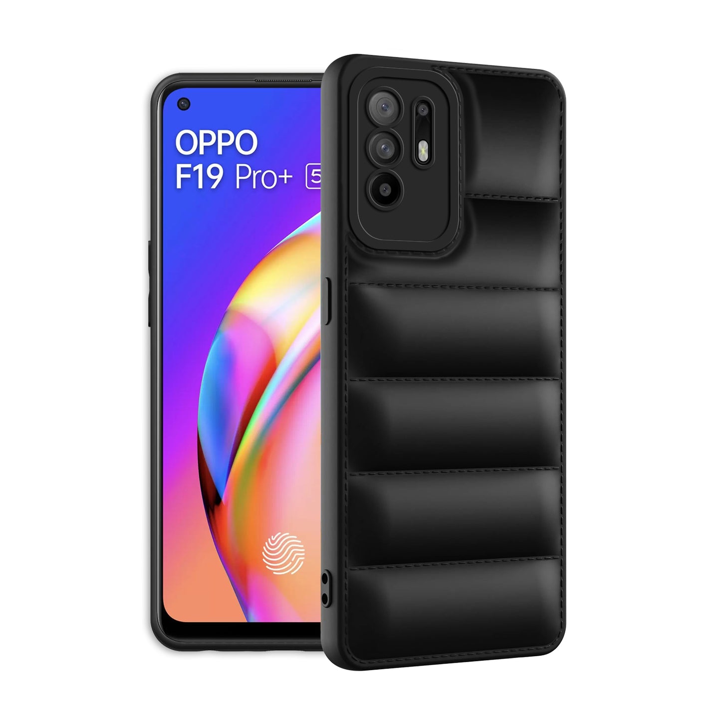 Puffer Back Cover for Oppo F19 Pro Plus