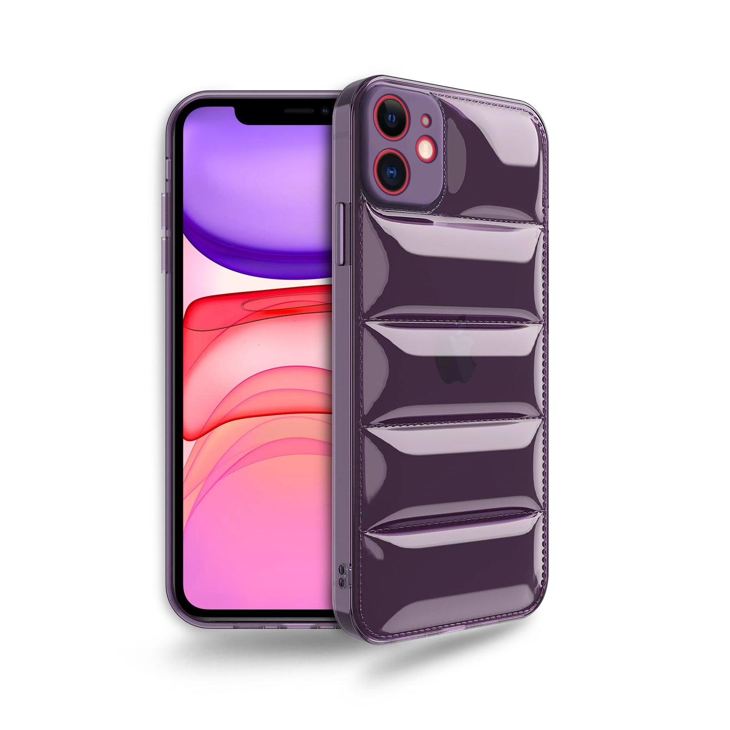 Ultra-Thin Transparent Puffer Back Cover for Apple iPhone 11