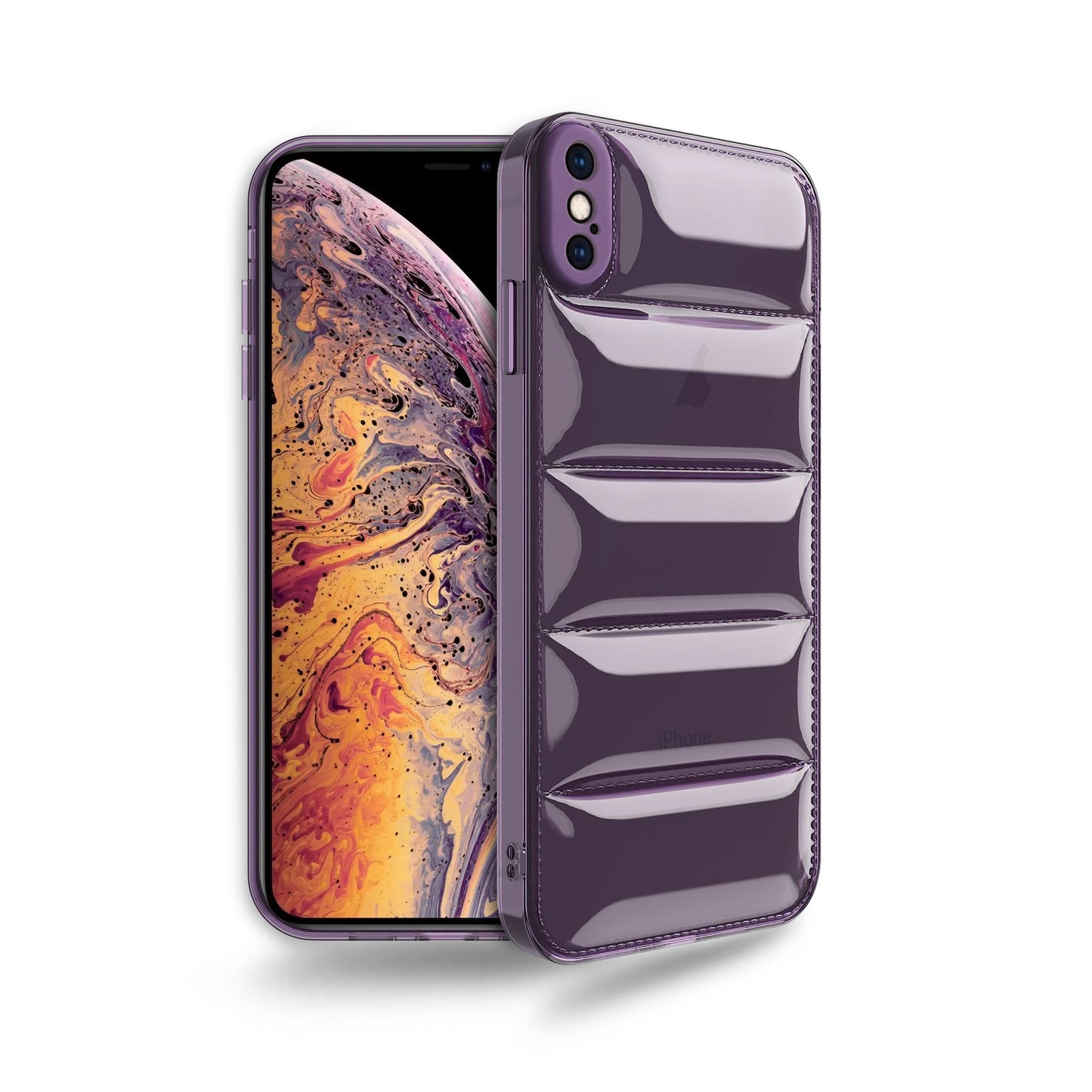 Ultra-Thin Transparent Puffer Back Cover for Apple iPhone Xs Max