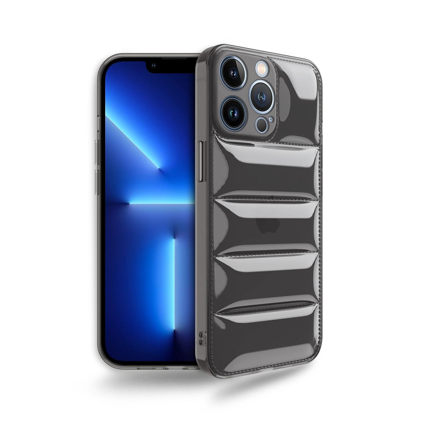 Ultra-Thin Transparent Puffer Back Cover for Apple iPhone 13 Pro