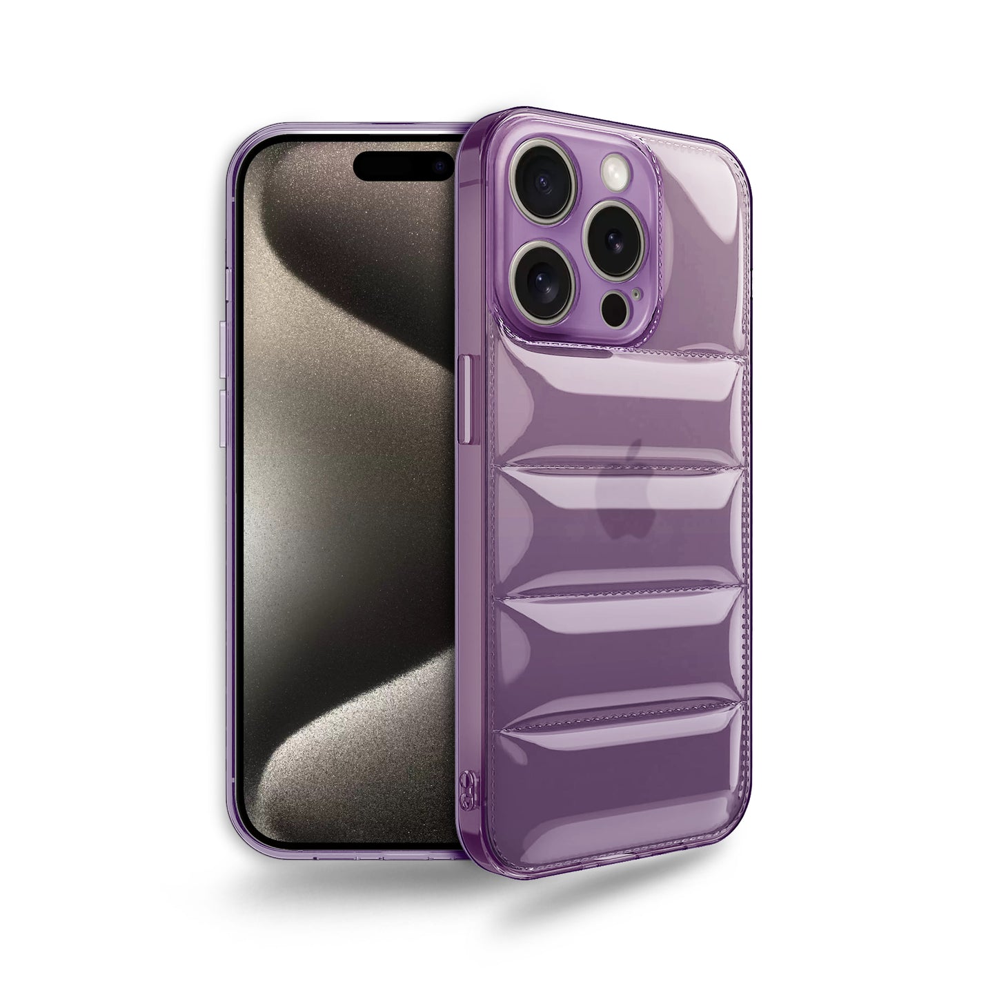 Ultra-Thin Transparent Puffer Back Cover for Apple iPhone 15 Pro