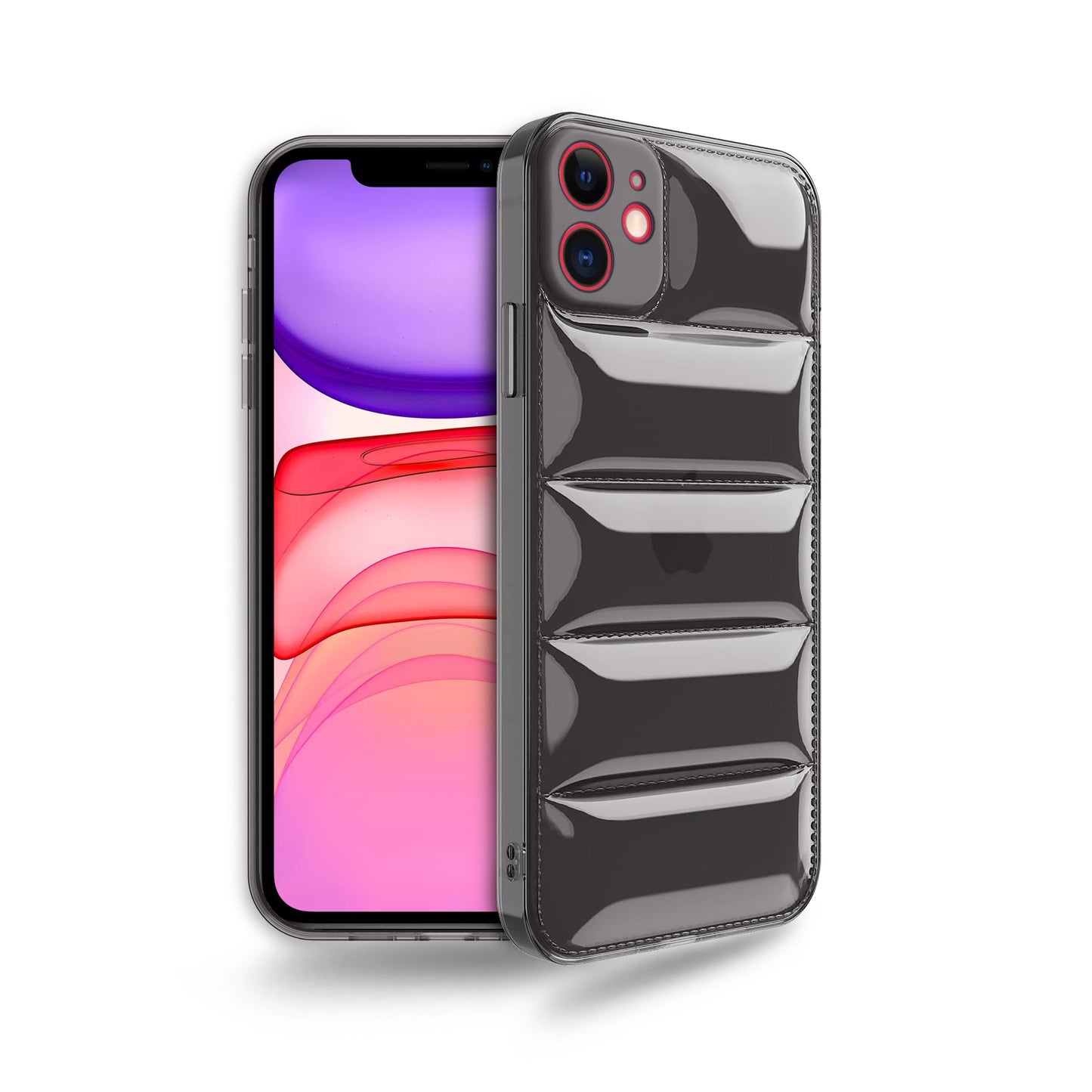 Ultra-Thin Transparent Puffer Back Cover for Apple iPhone 11