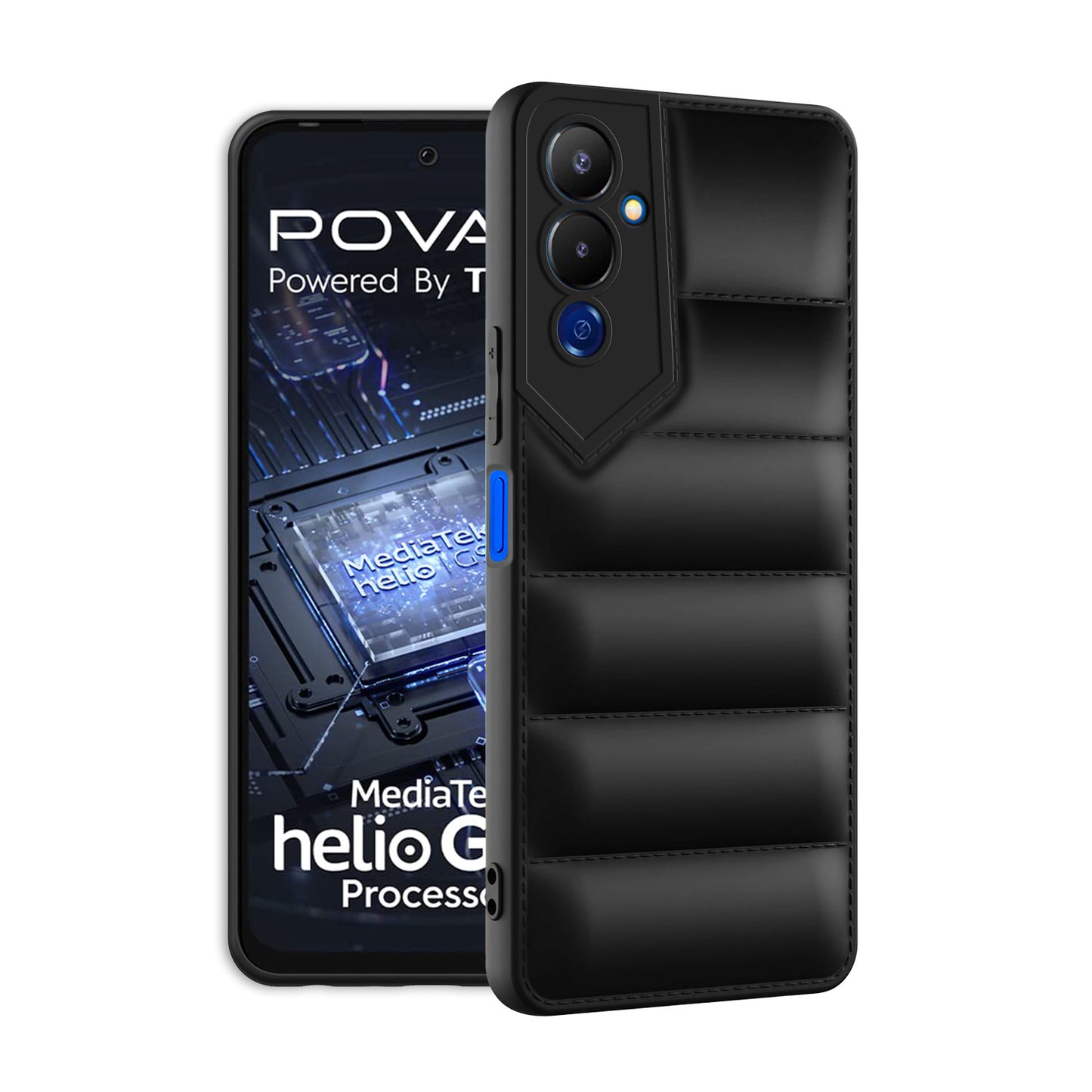 Puffer Back Cover for Tecno Pova 4