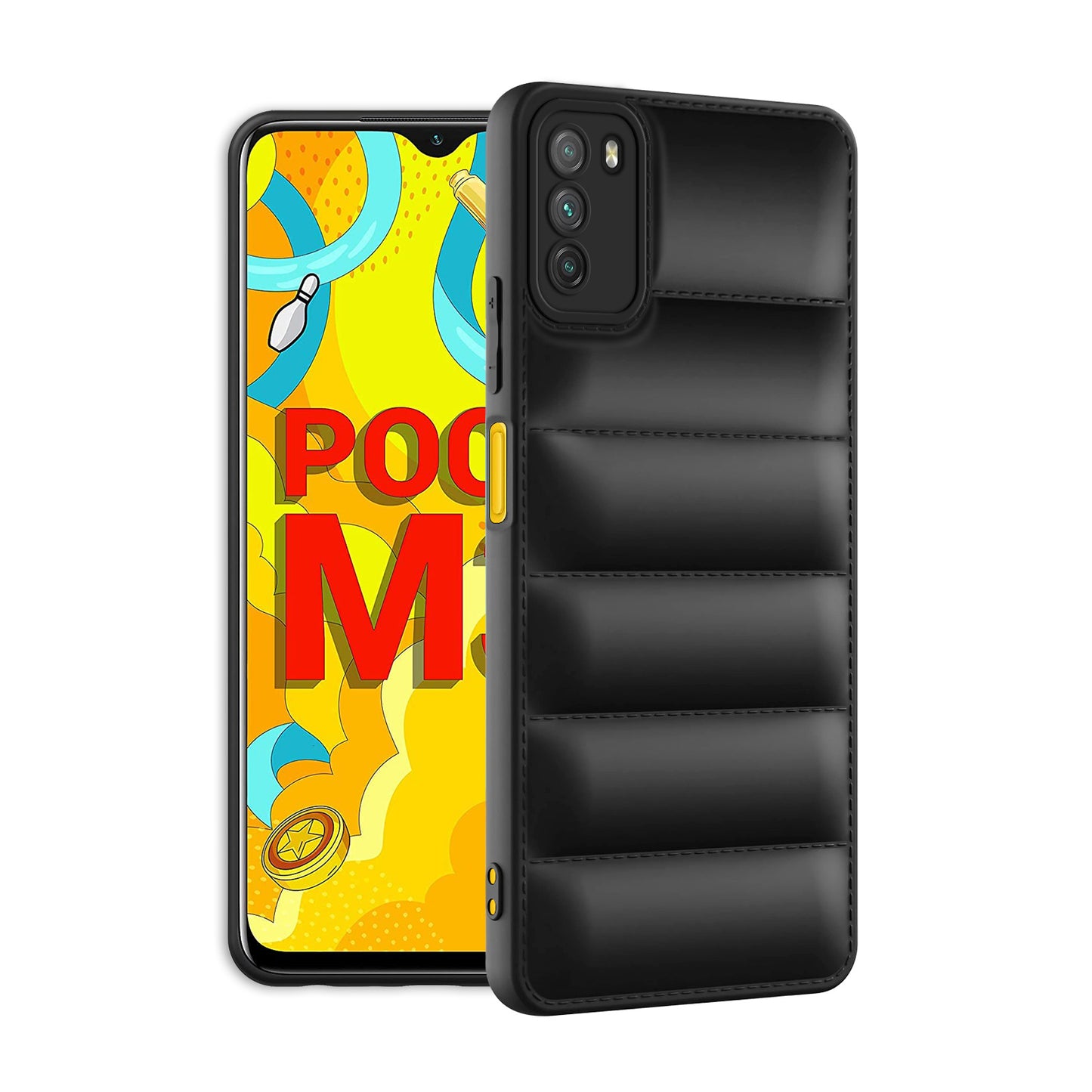 Puffer Back Cover for Poco M3