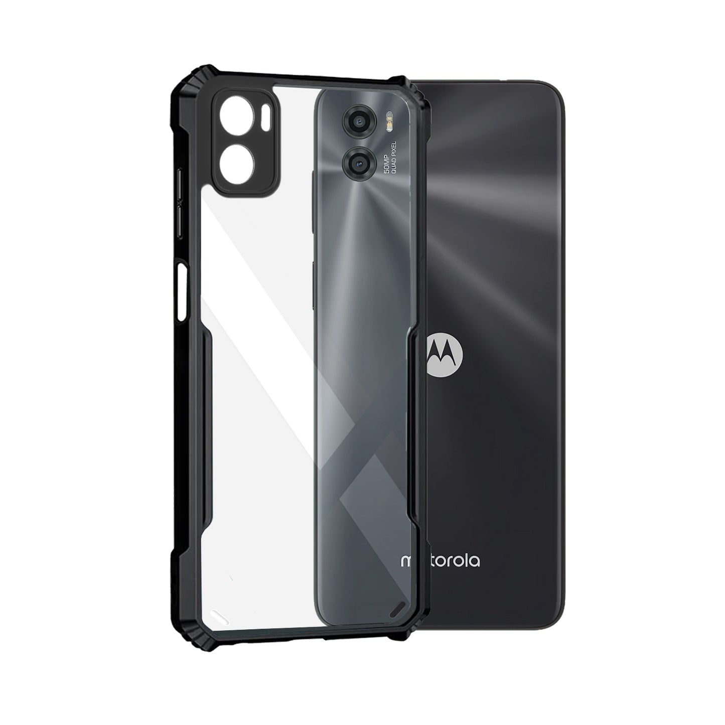 360 Degree Protection Back Cover For Motorola Moto E32