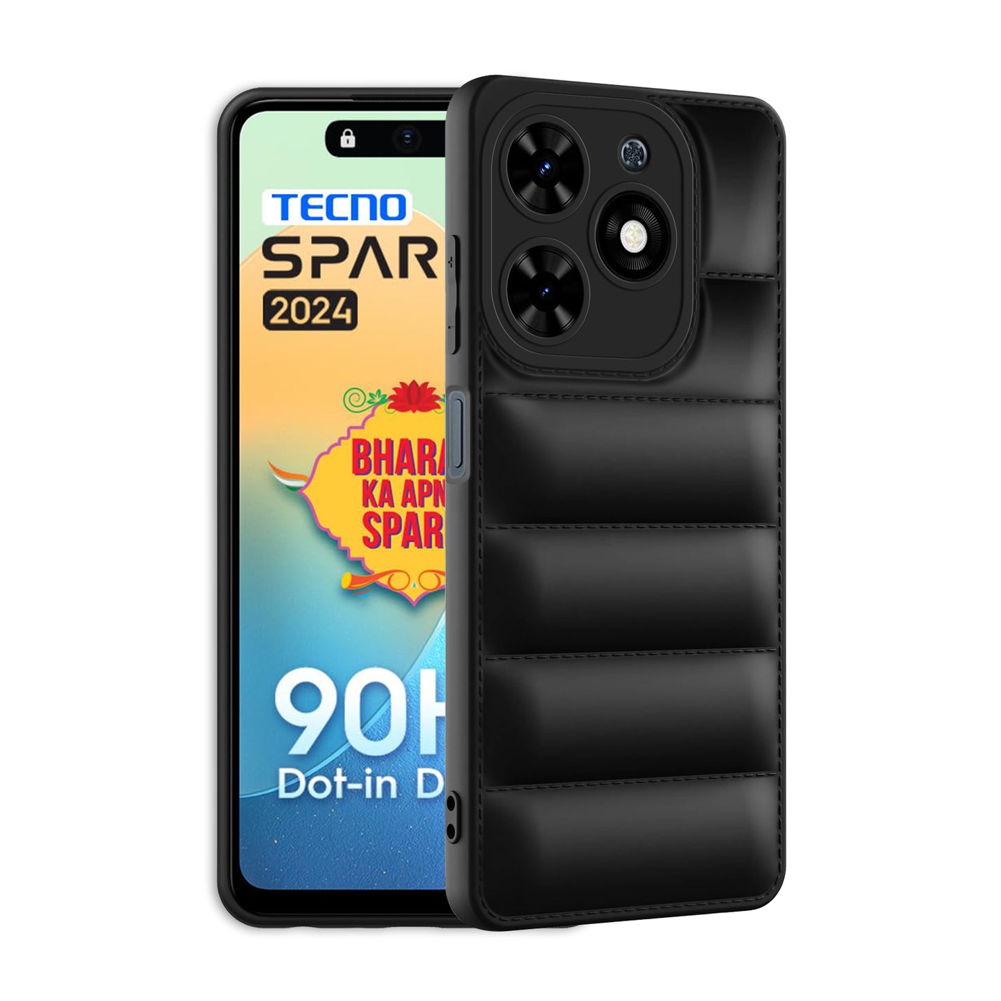 Puffer Back Cover for Tecno Spark Go 2024