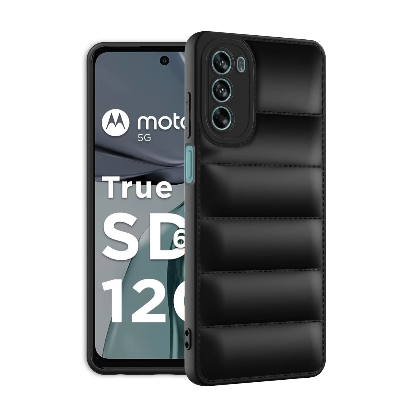 Puffer Back Cover for Motorola Moto G62