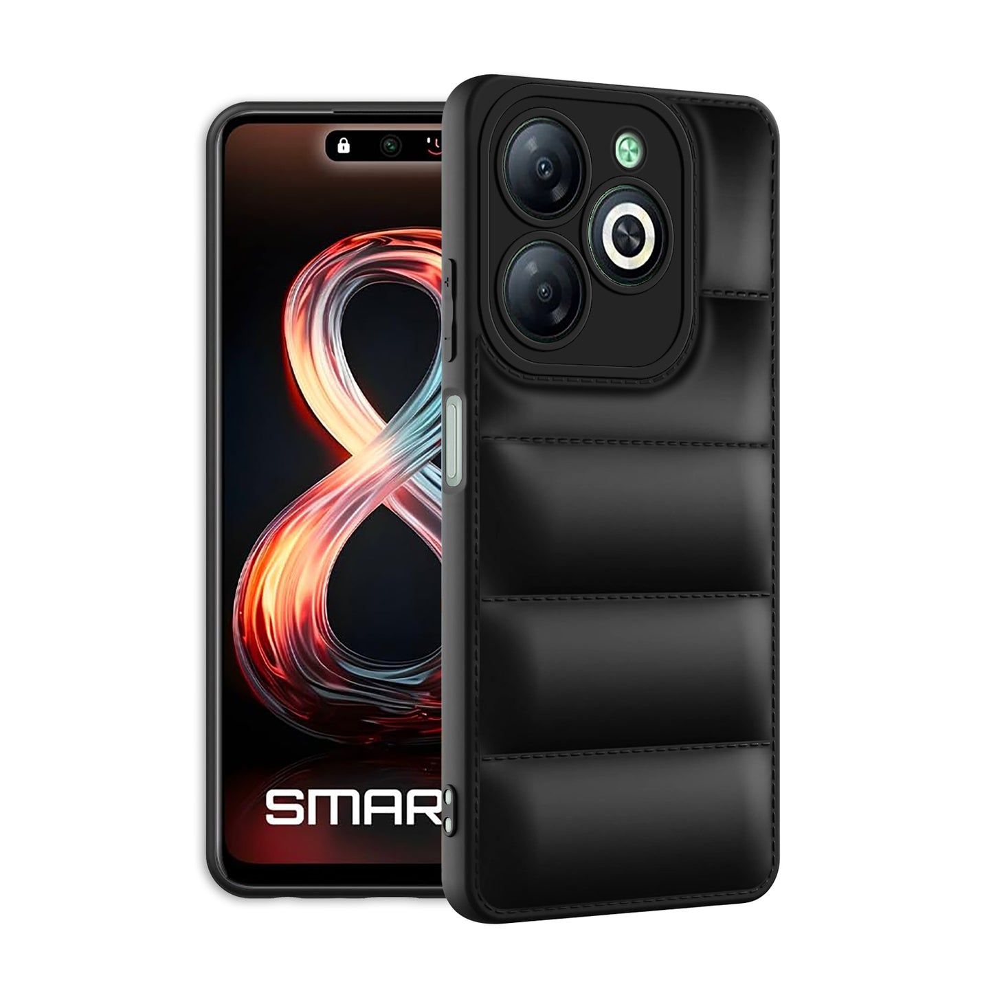 Puffer Back Cover for Infinix Smart 8 HD