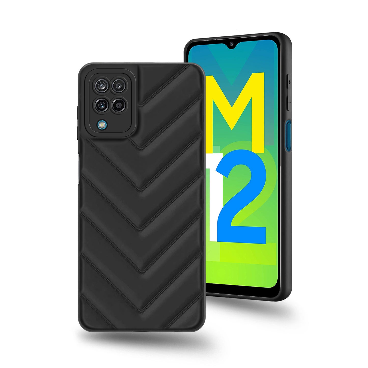 Wave Cushioned Back Cover for Samsung Galaxy M12
