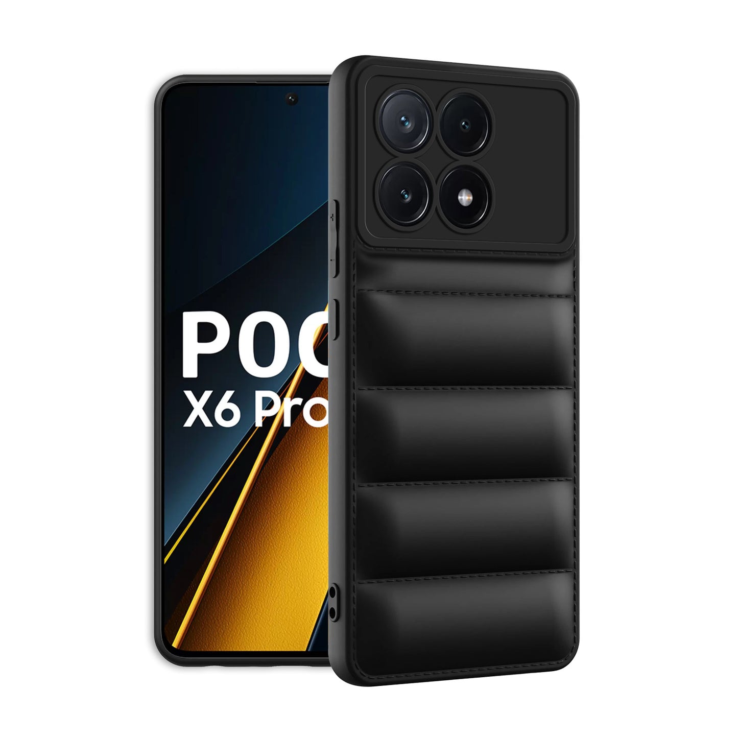Puffer Back Cover for Poco X6 Pro
