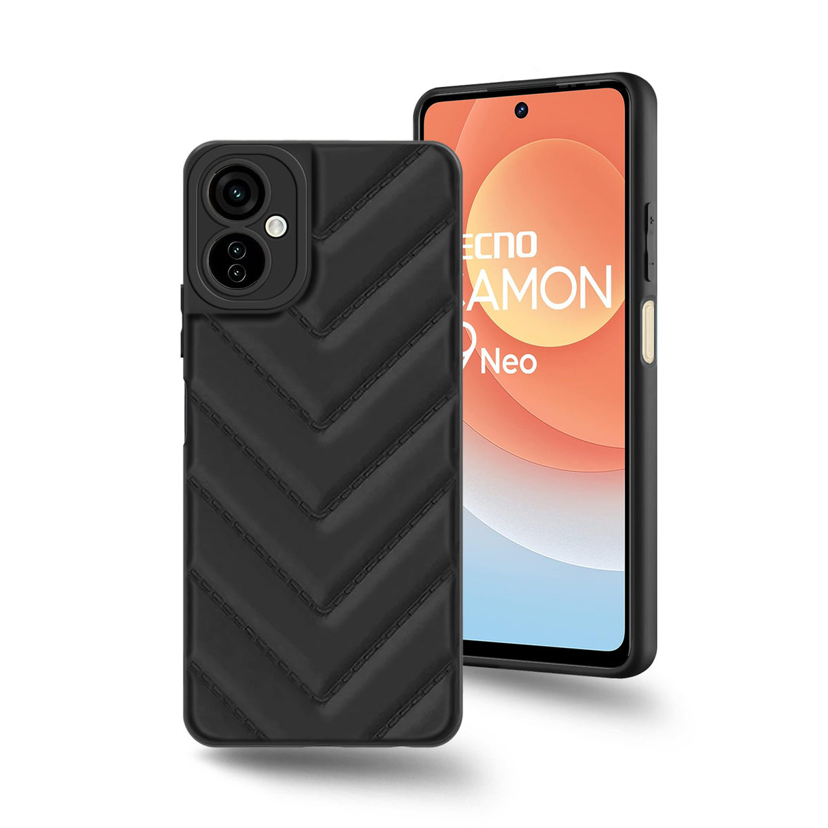 Wave Cushioned Back Cover for Tecno Camon 19 Neo