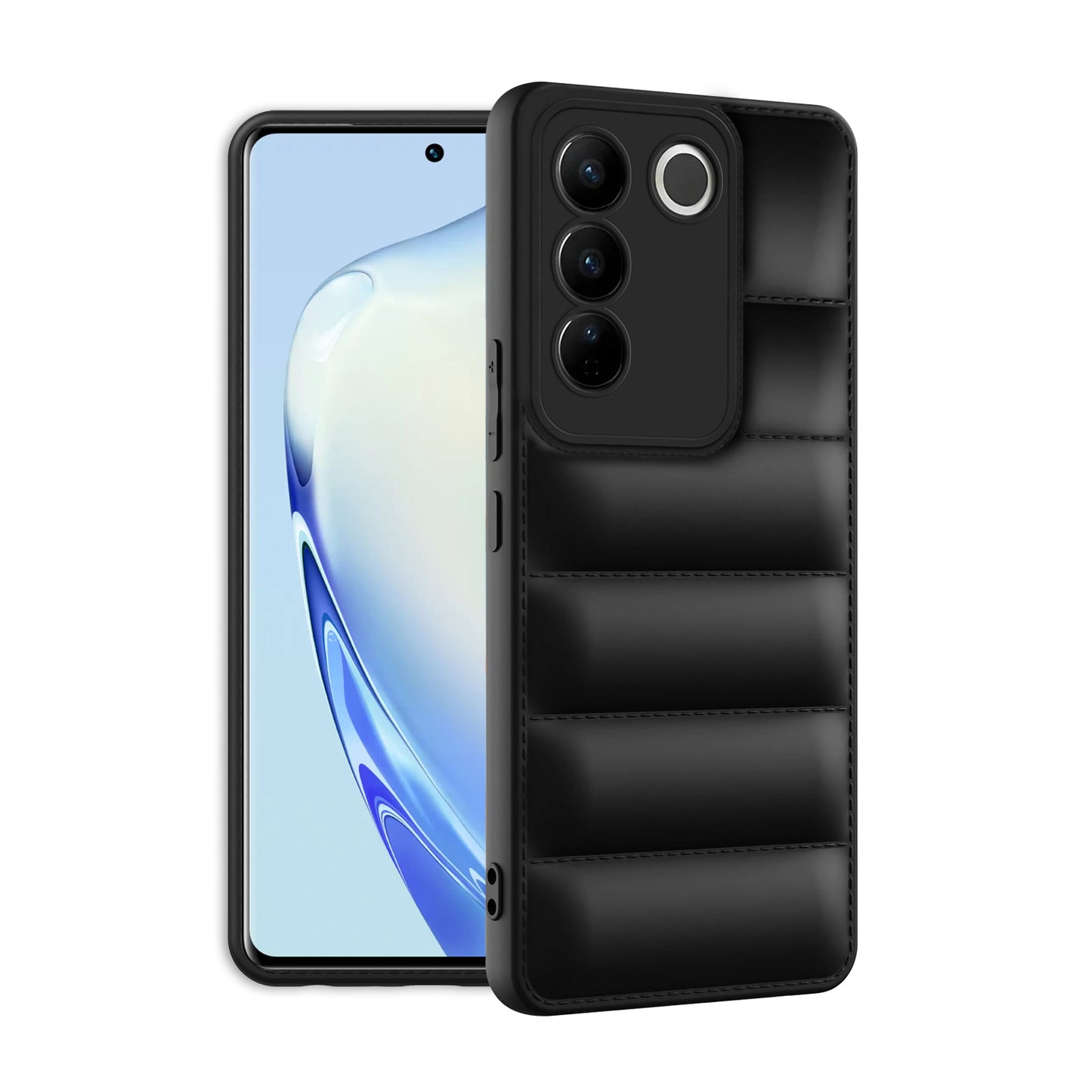 Puffer Back Cover for Vivo V27 Pro