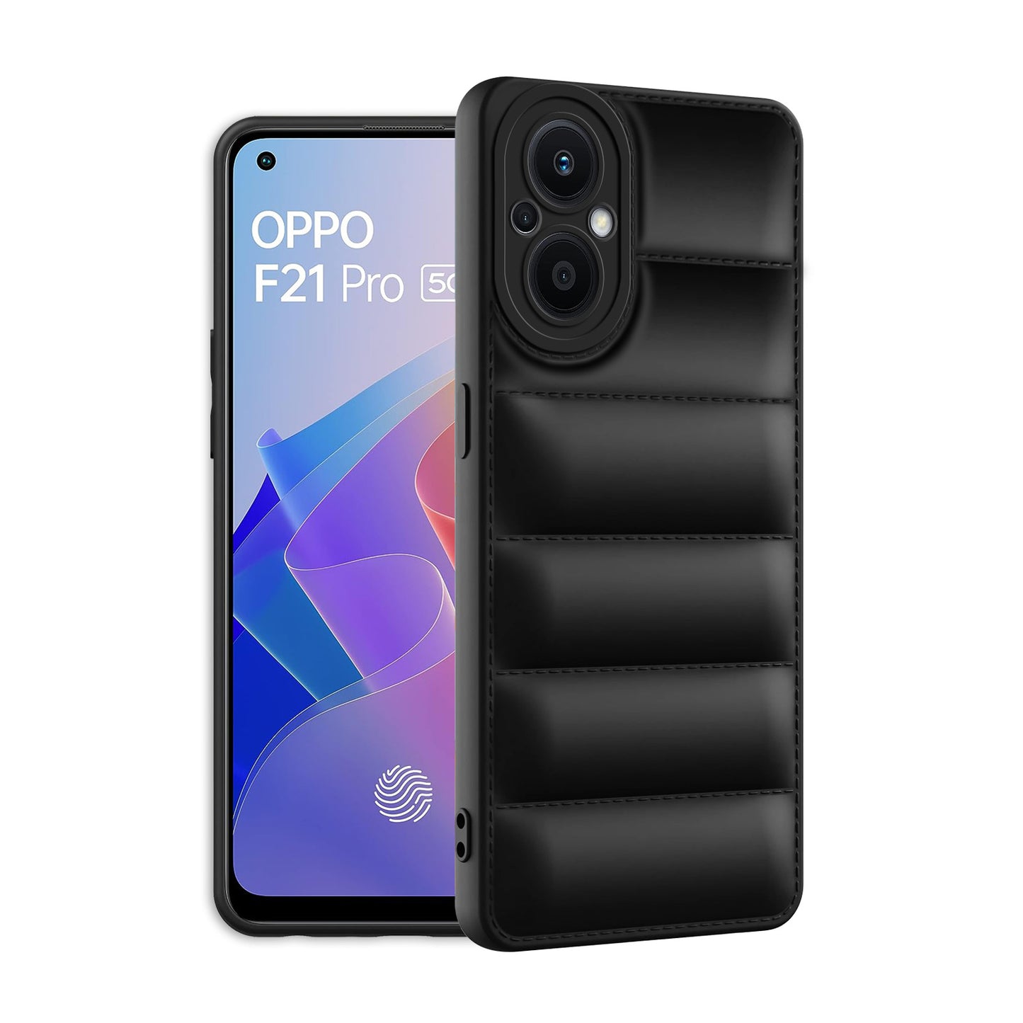 Puffer Back Cover for Oppo F21 Pro 5G