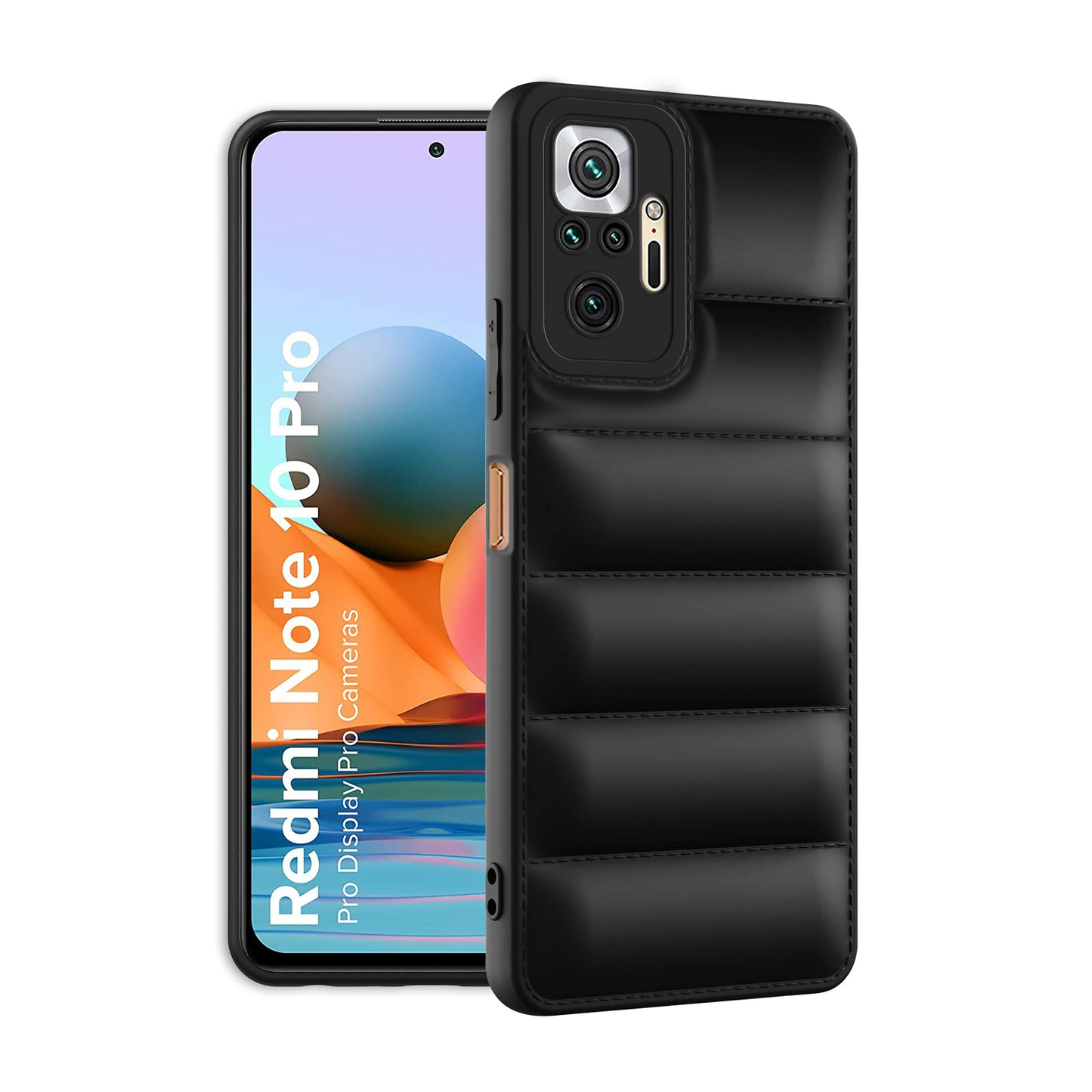 Puffer Back Cover for Redmi Note 10 Pro