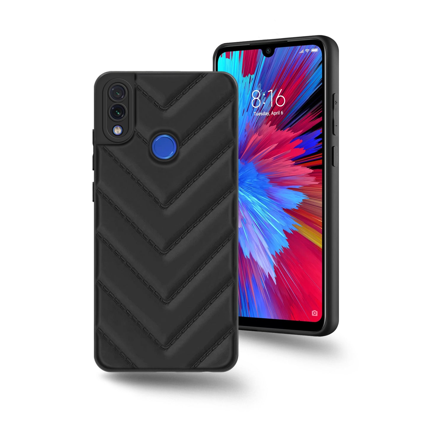 Wave Cushioned Back Cover for Redmi Note 7