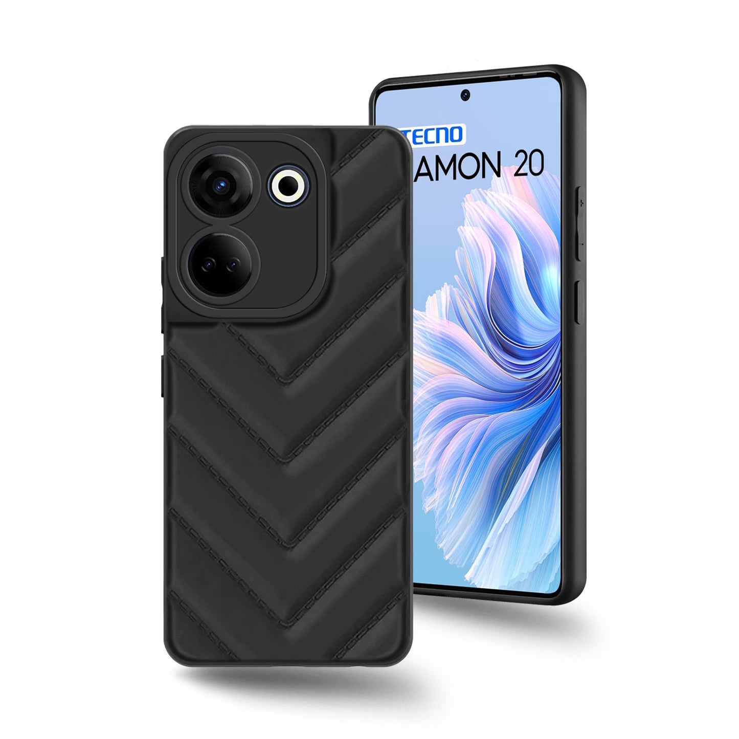 Wave Cushioned Back Cover for Tecno Camon 20