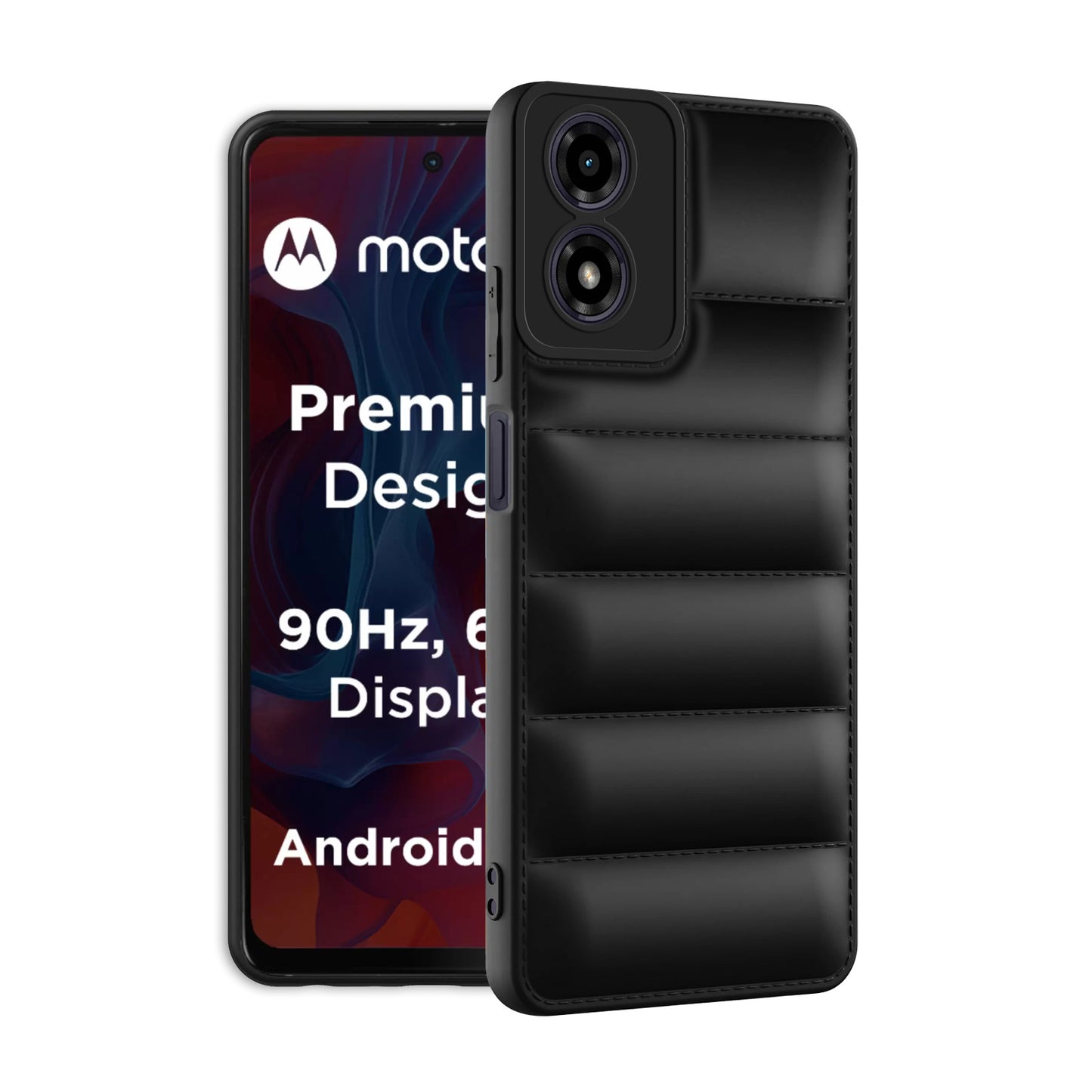 Puffer Back Cover for Motorola Moto G04